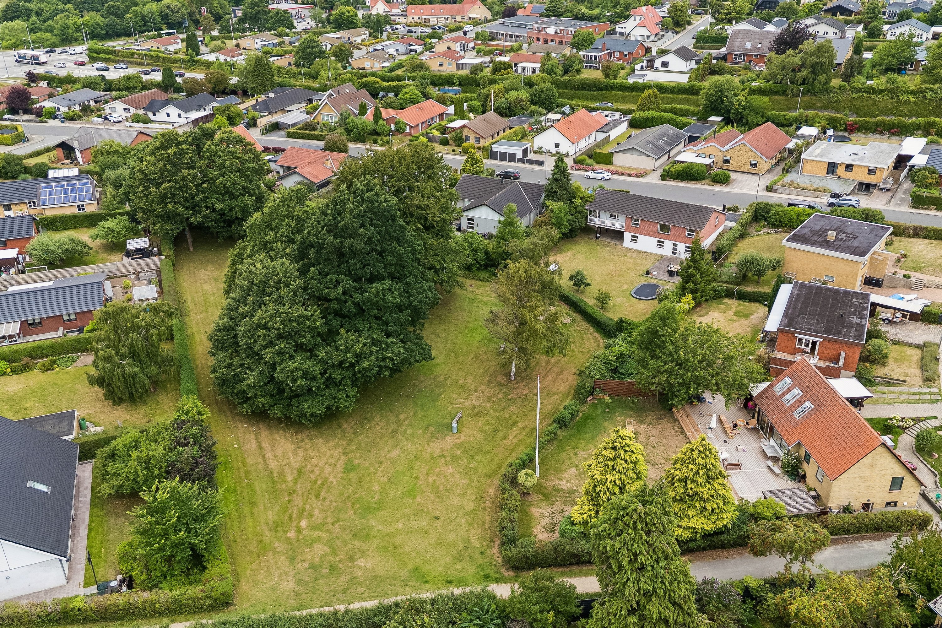 Fremhævet luftfoto billede i fuldskærmstilstand. Billede af Søgårdsvej 13, Næsby, 5270 Odense N