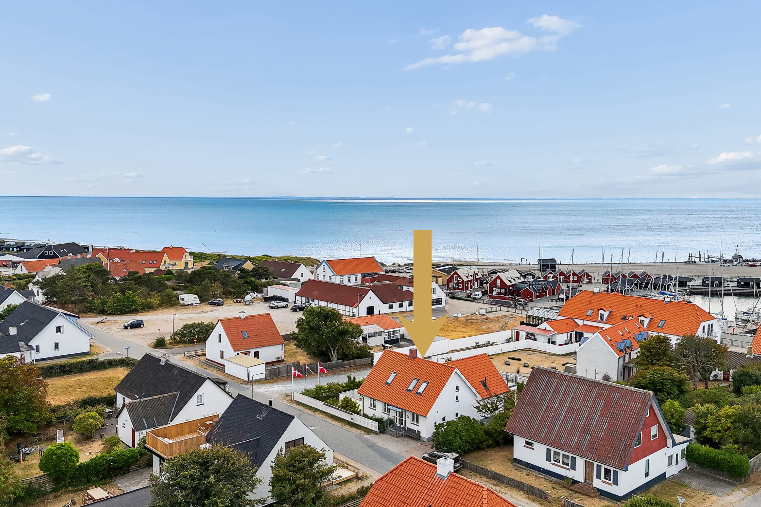 Fremhævet luftfoto billede i fuldskærmstilstand. Billede af Plantagevej 7, Vesterø, 9940 Læsø