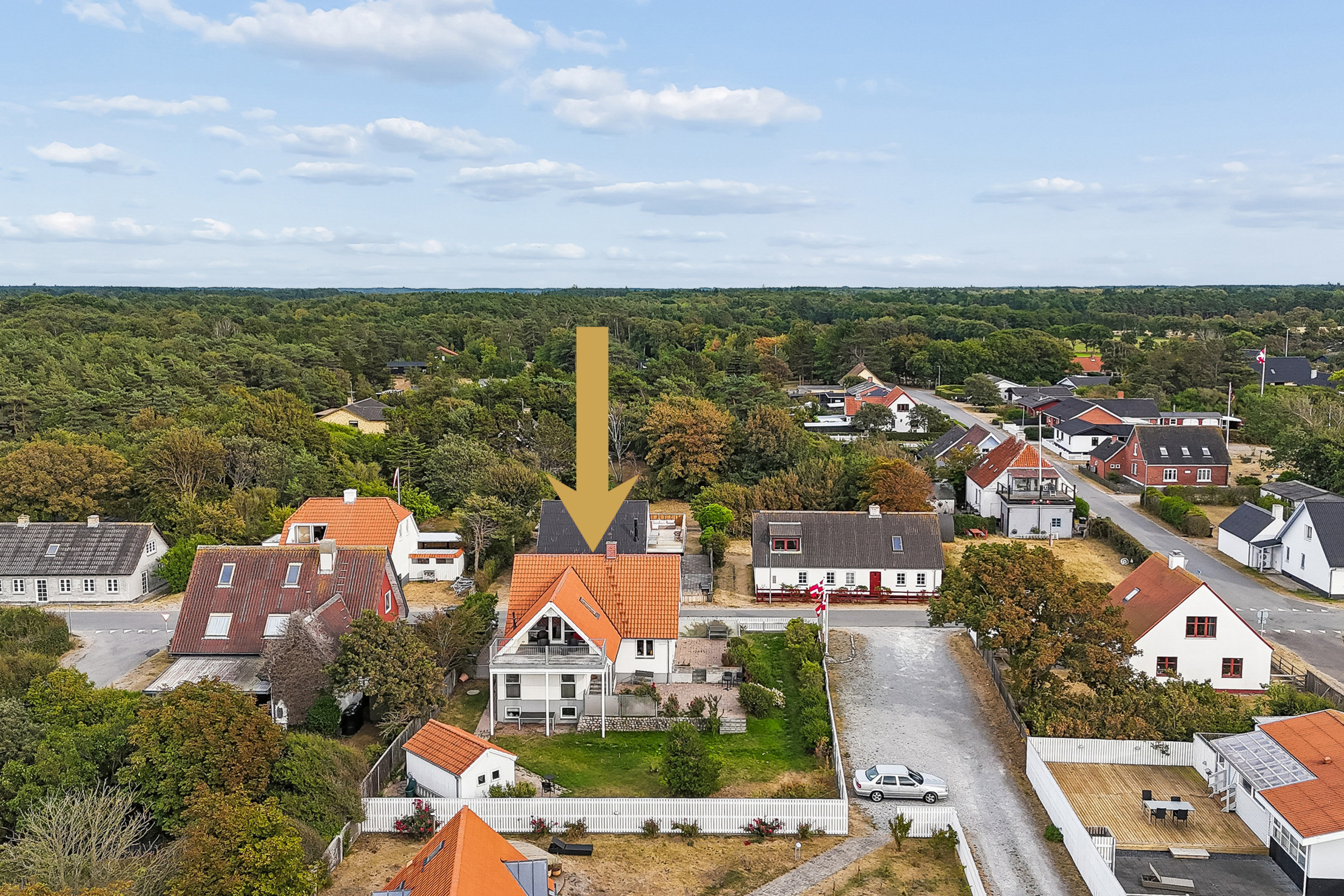 Fremhævet luftfoto billede i fuldskærmstilstand. Billede af Plantagevej 7, Vesterø, 9940 Læsø