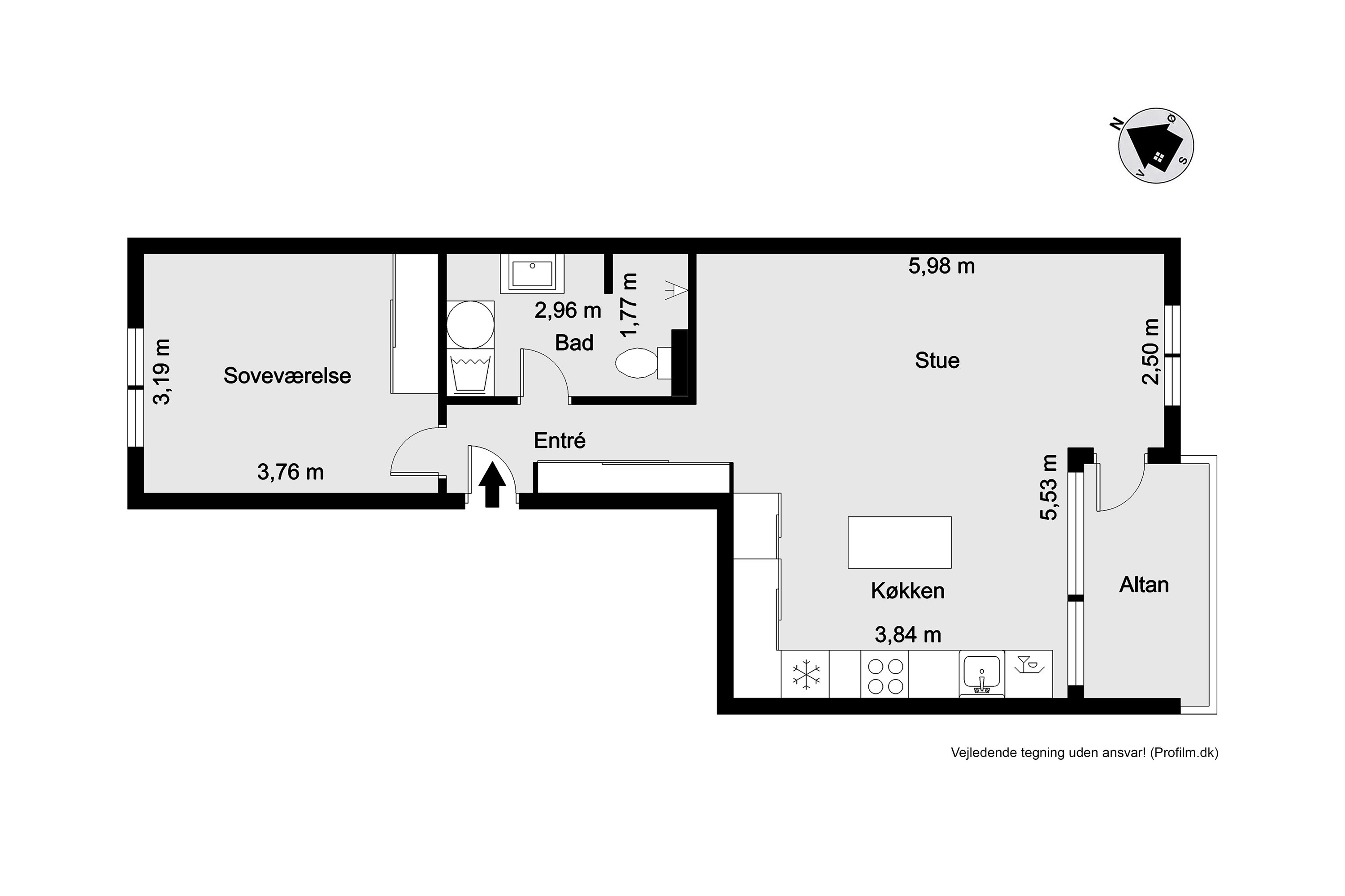 Plantegninger billede af Christian 10 Gade 11, st. th., 6000 Kolding