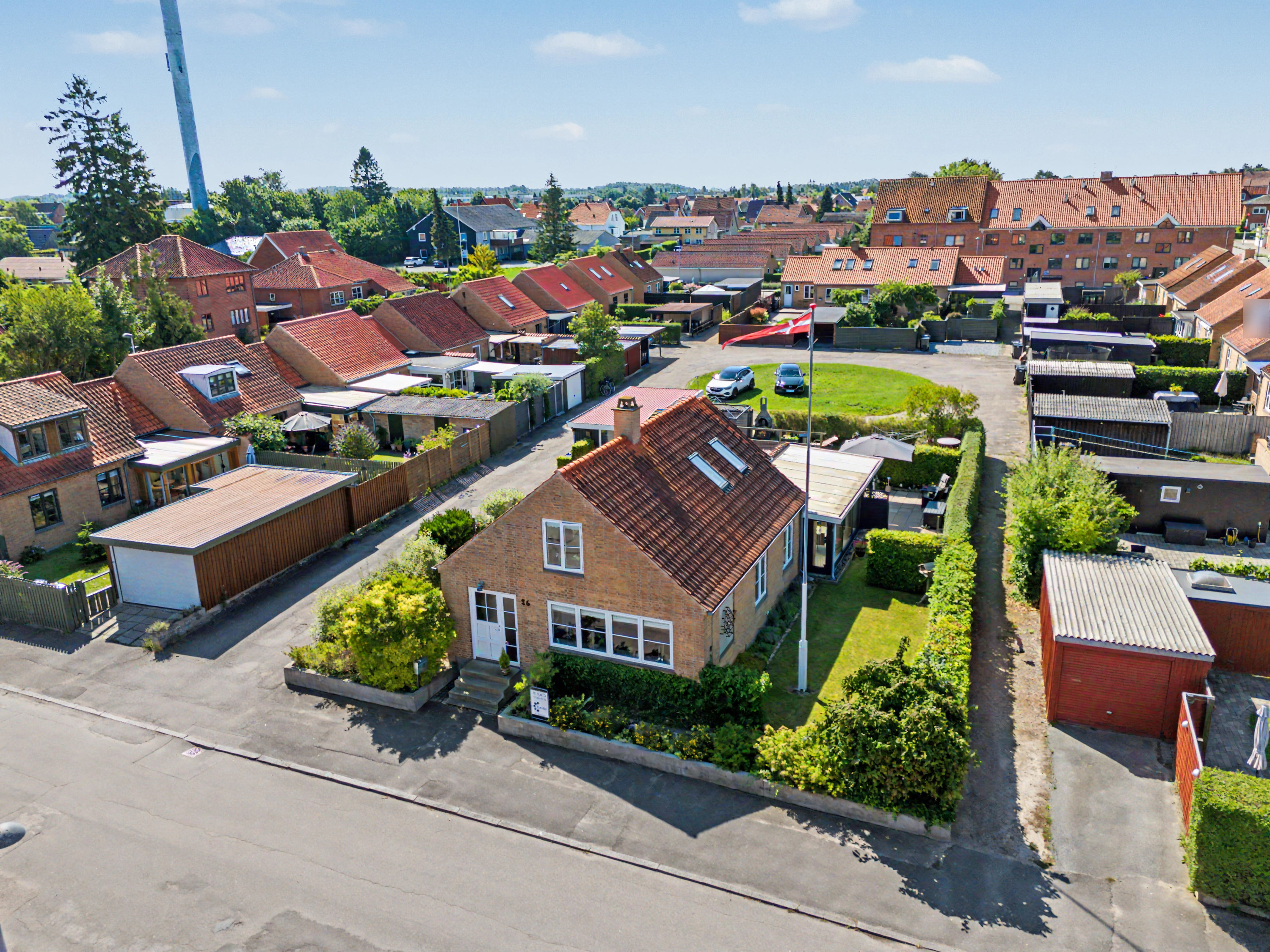 Miniaturebillede 2: luftfoto. Billede af Neckelmannsgade 26, 4800 Nykøbing F