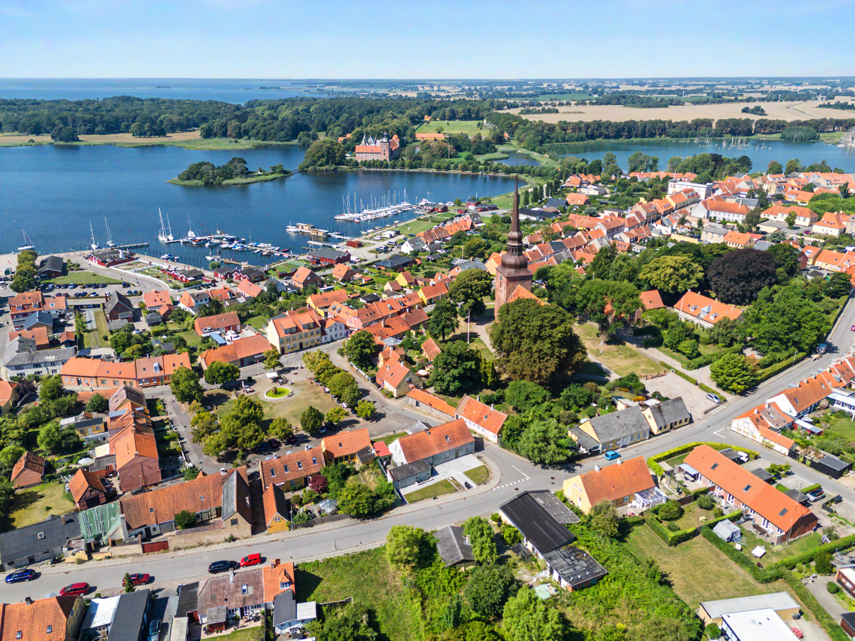 Fremhævet luftfoto billede i fuldskærmstilstand. Billede af Gl Torv 13, 4880 Nysted