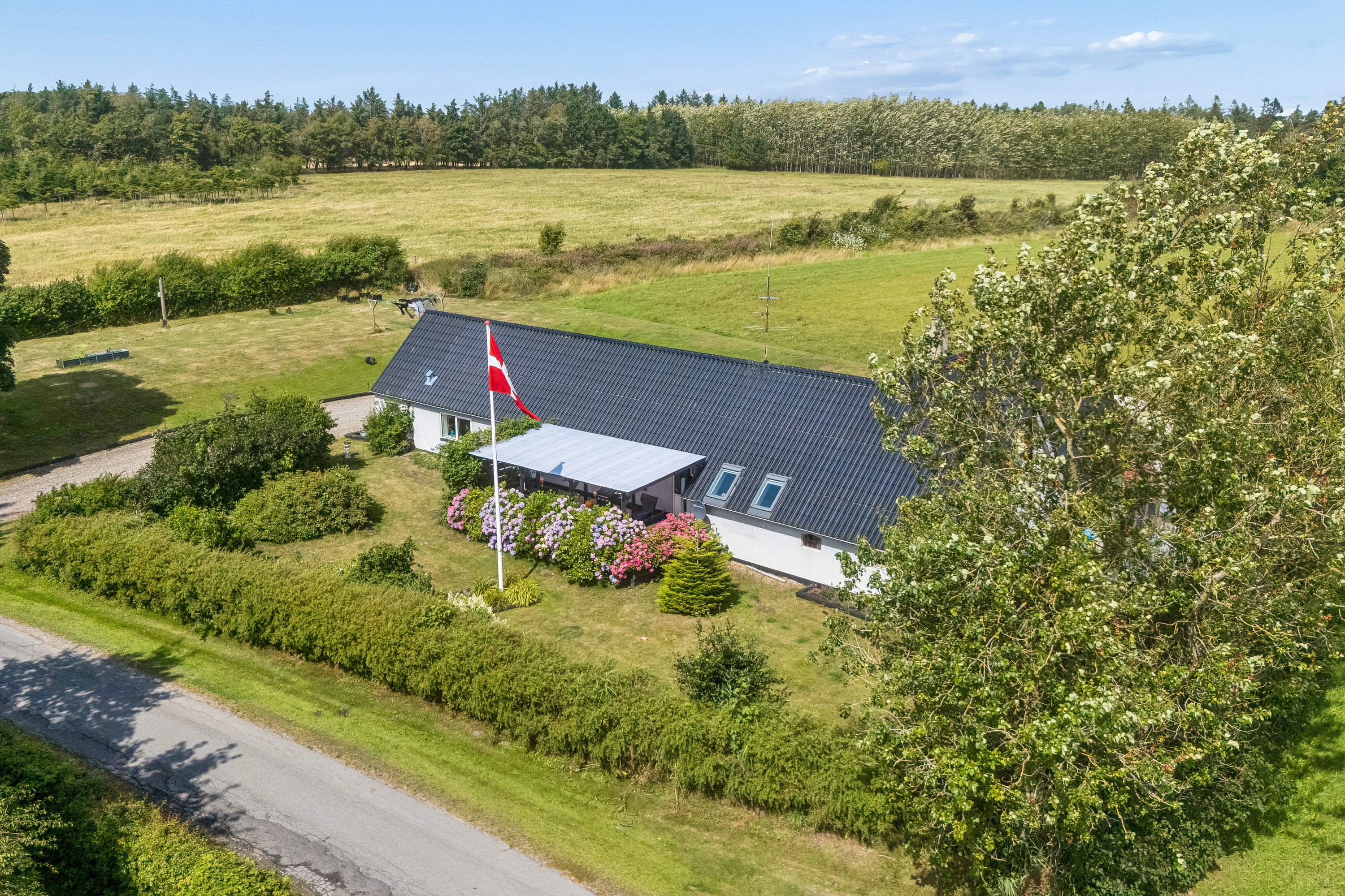 Villa: Luftfoto på Døjholtvej 6, Nors, 7700 Thisted