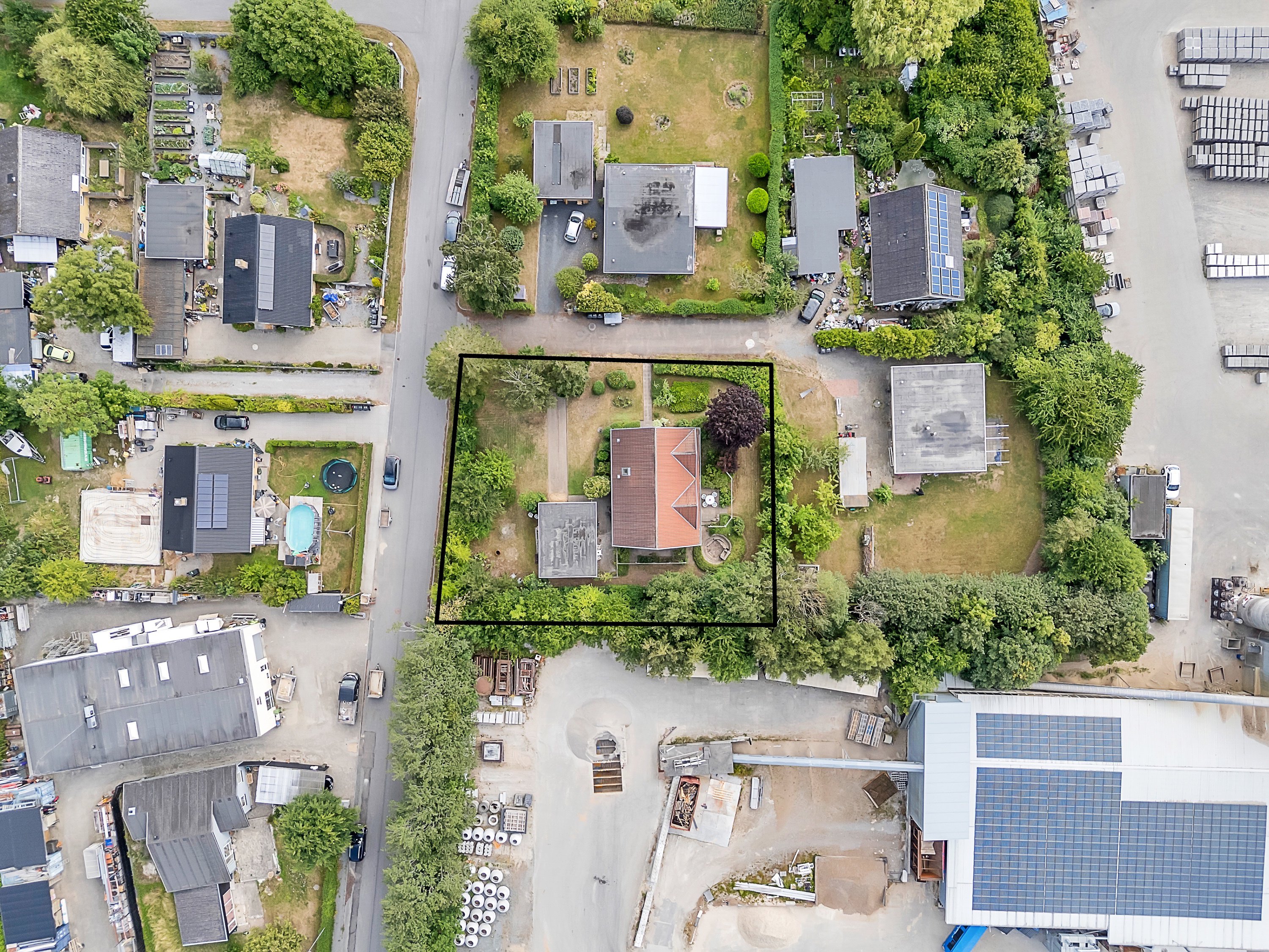 Fremhævet luftfoto billede i fuldskærmstilstand. Billede af Møgelgårdsvej 30, 8520 Lystrup
