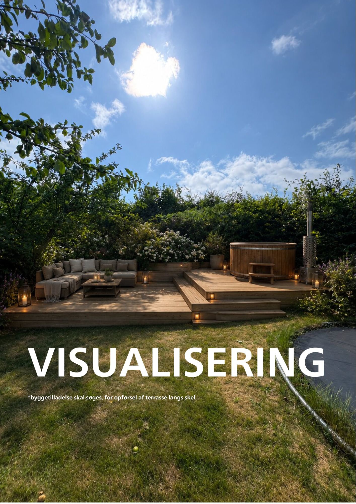 Fremhævet visualisering af terrasse billede i fuldskærmstilstand. Billede af Ryesgade 19, Gl. Rye, 8680 Ry