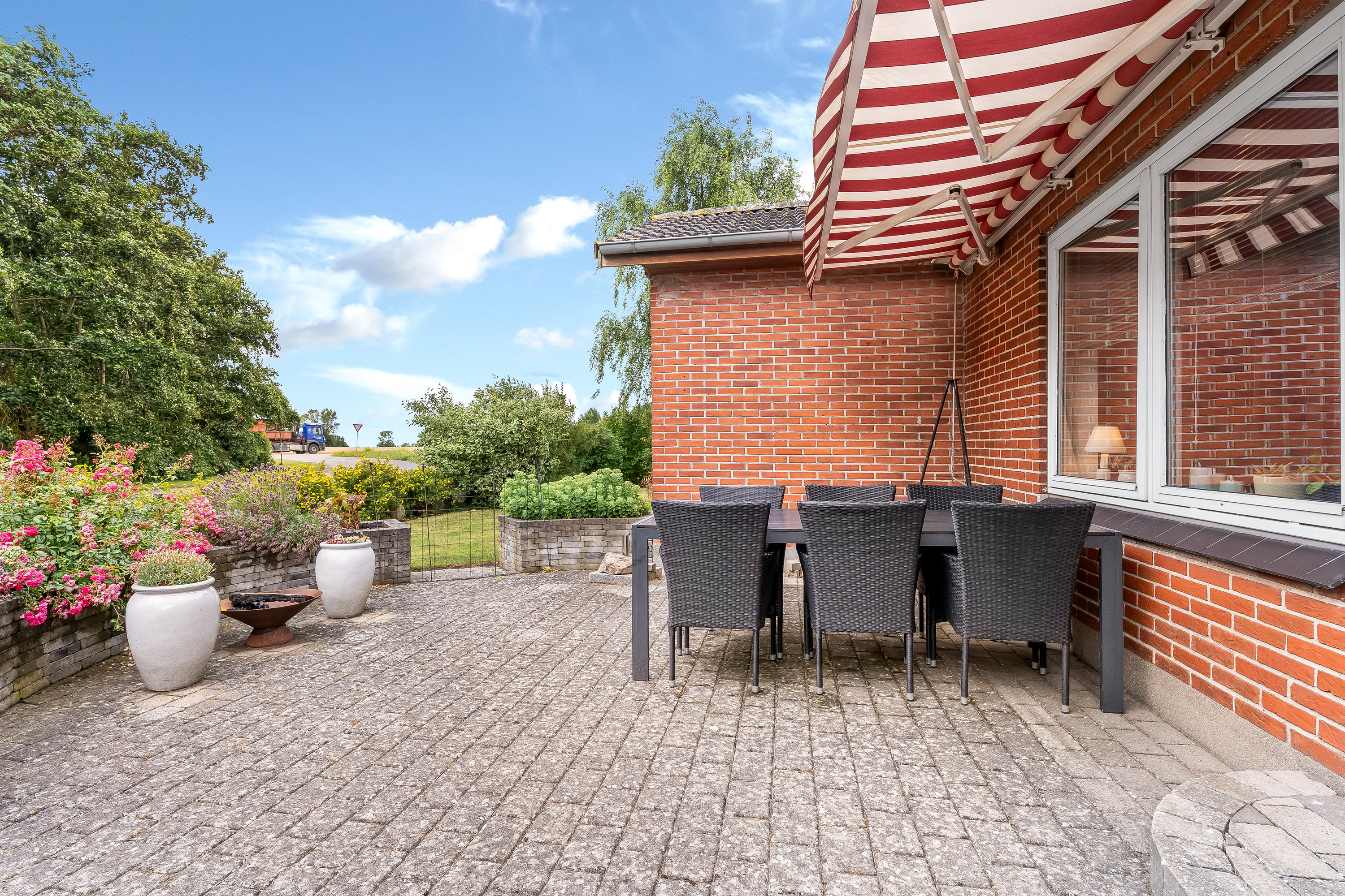 Fremhævet terrasse billede i fuldskærmstilstand. Billede af Bryggervej 1, Skørringe, 4930 Maribo