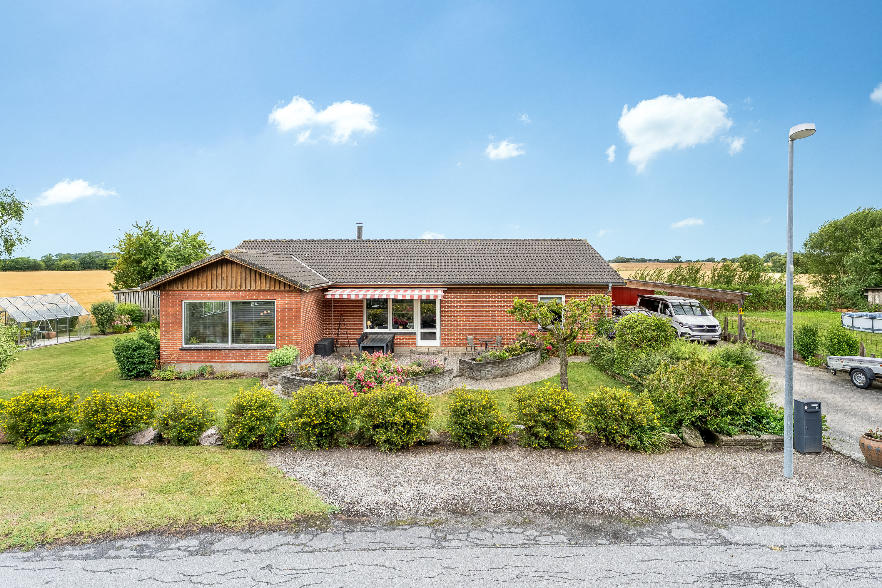 Villa: Mastefoto på Bryggervej 1, Skørringe, 4930 Maribo