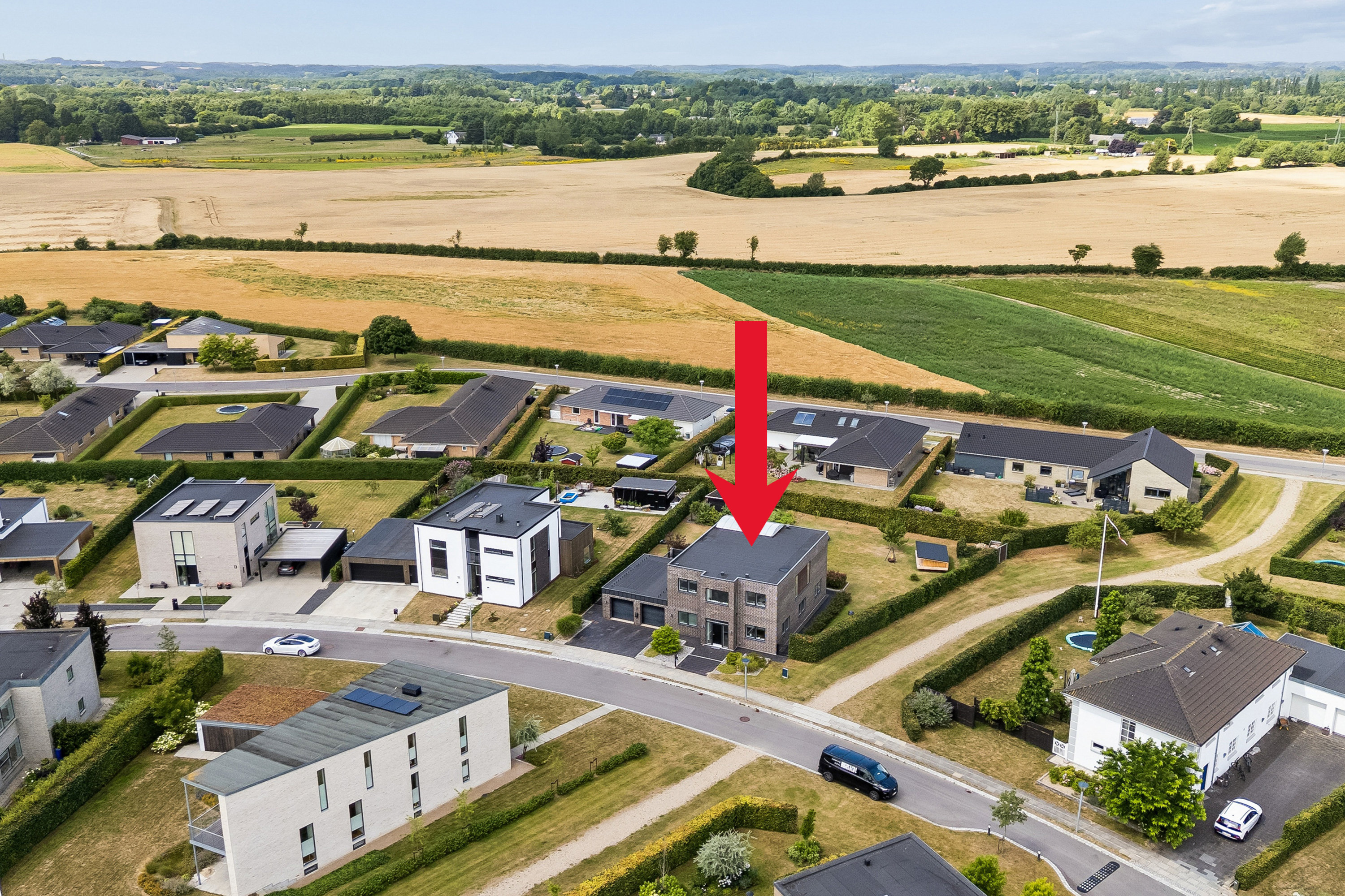 Fremhævet luftfoto billede i fuldskærmstilstand. Billede af Sukkeræble Have 9, Villestofte, 5210 Odense NV