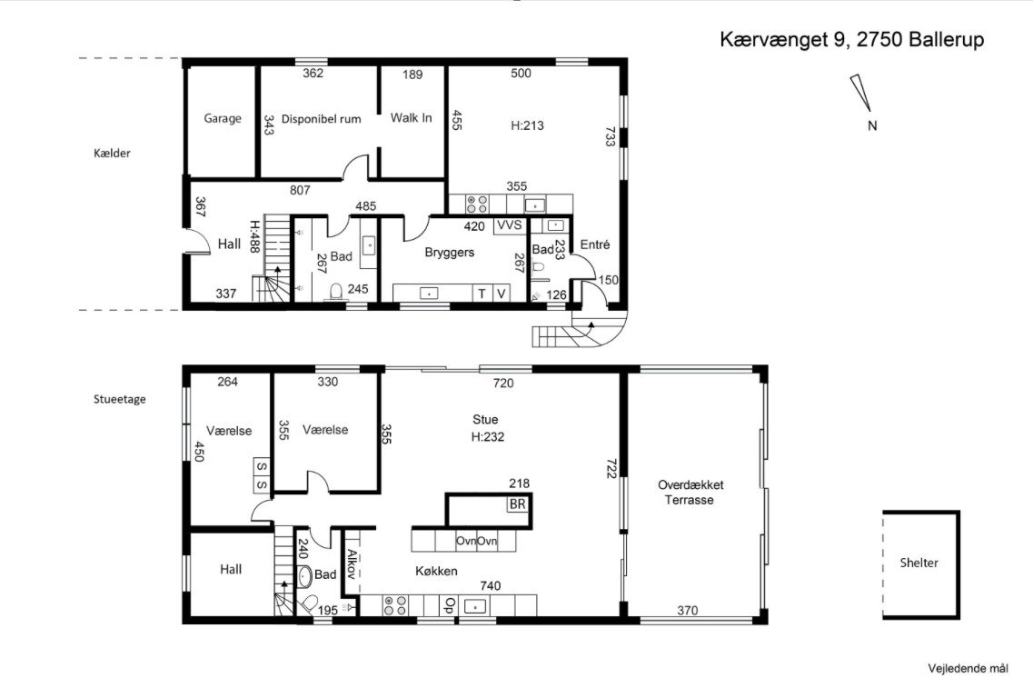 Plantegninger billede af Kærvænget 9, 2750 Ballerup
