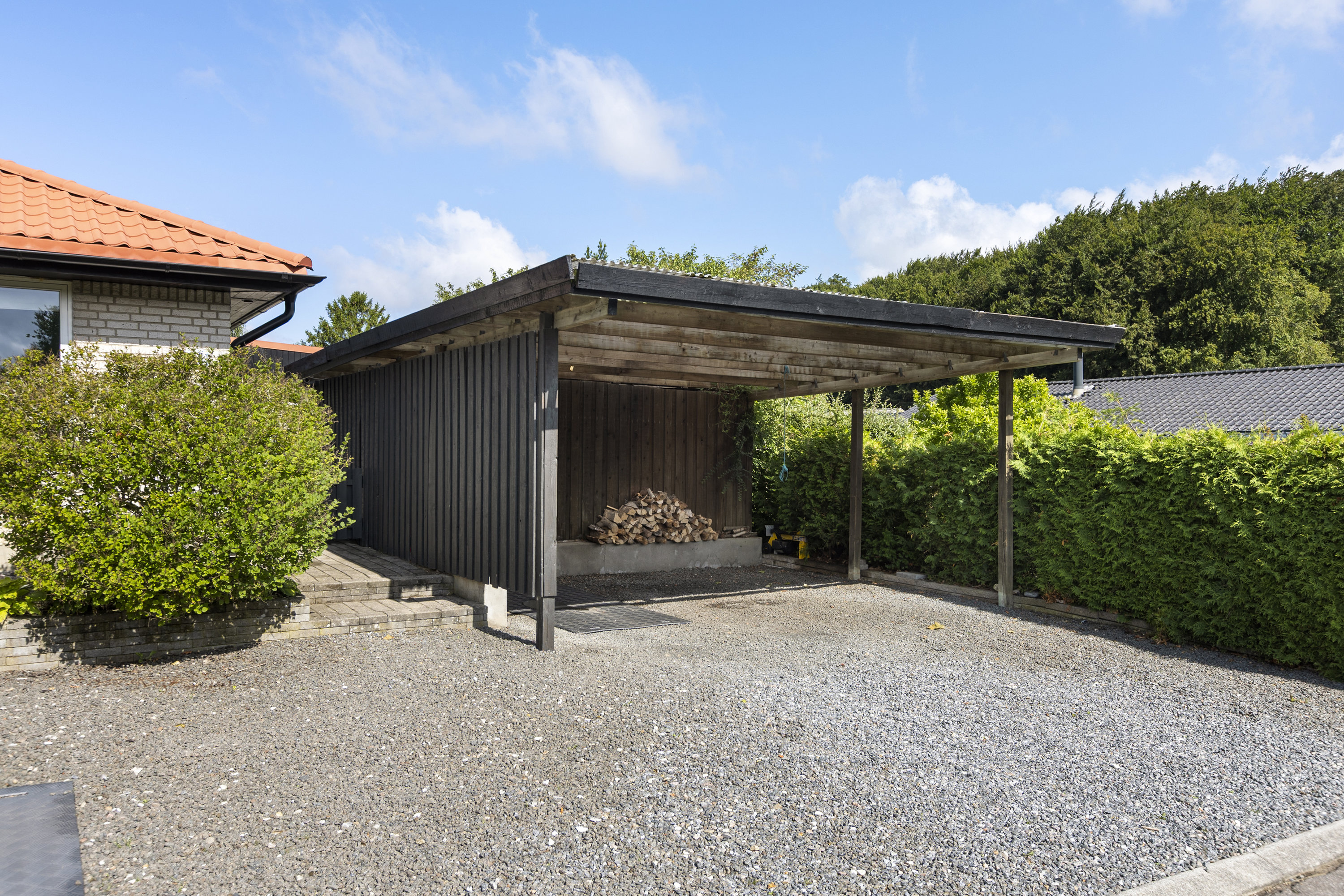 Fremhævet carport billede i fuldskærmstilstand. Billede af Nebsmøllevej 38, Ortved, 4100 Ringsted