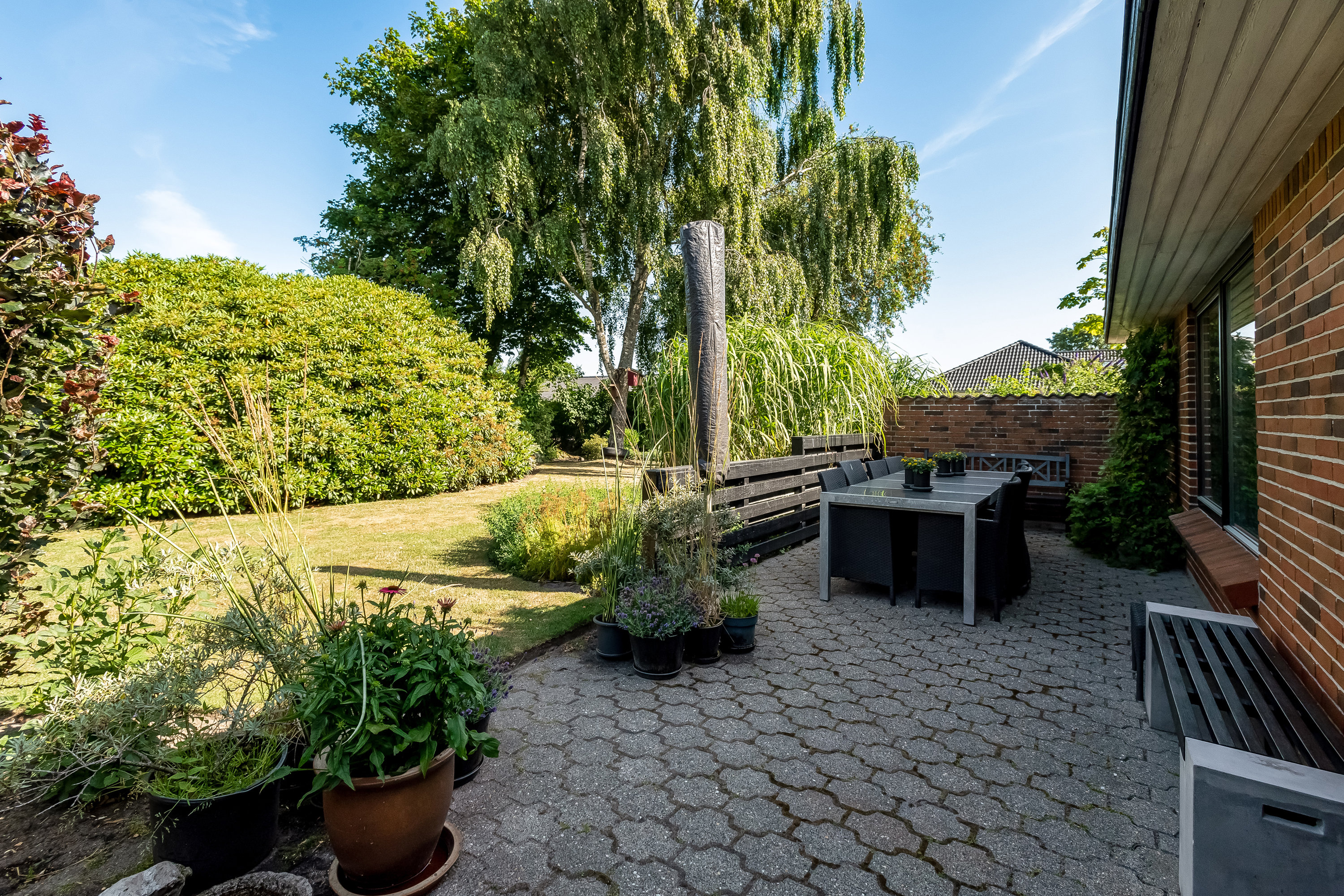 Fremhævet terrasse billede i fuldskærmstilstand. Billede af Slåenvej 182, Mejdal, 7500 Holstebro
