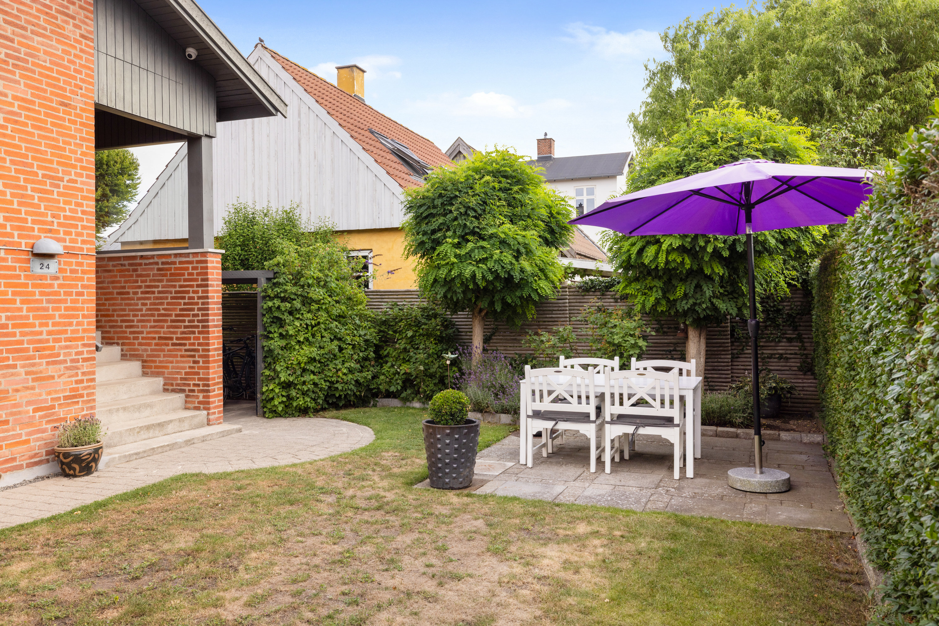 Fremhævet terrasse billede i fuldskærmstilstand. Billede af Hjørnagervej 24, 2650 Hvidovre
