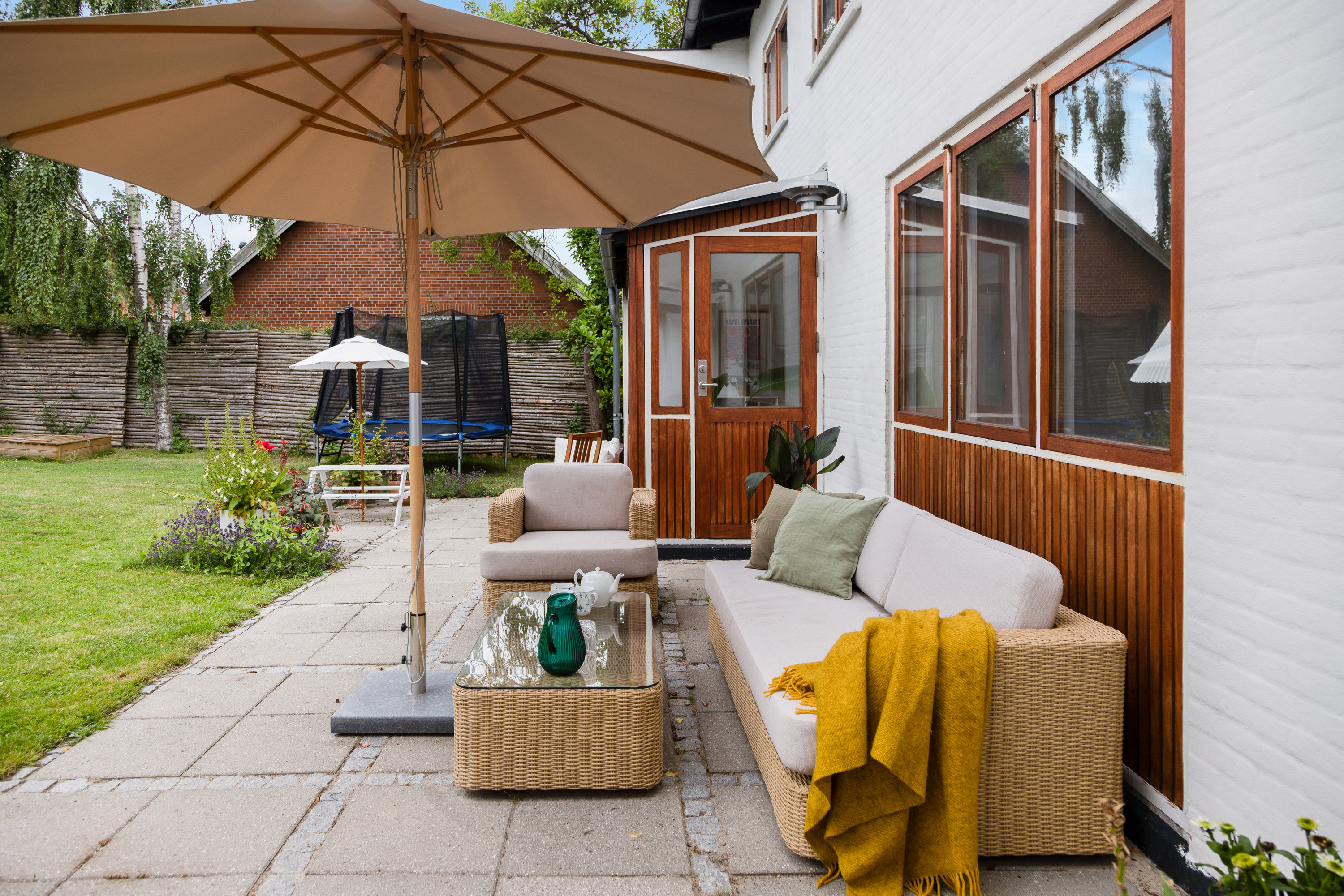 Fremhævet overdækket terrasse billede i fuldskærmstilstand. Billede af Møllevej 4, 2750 Ballerup