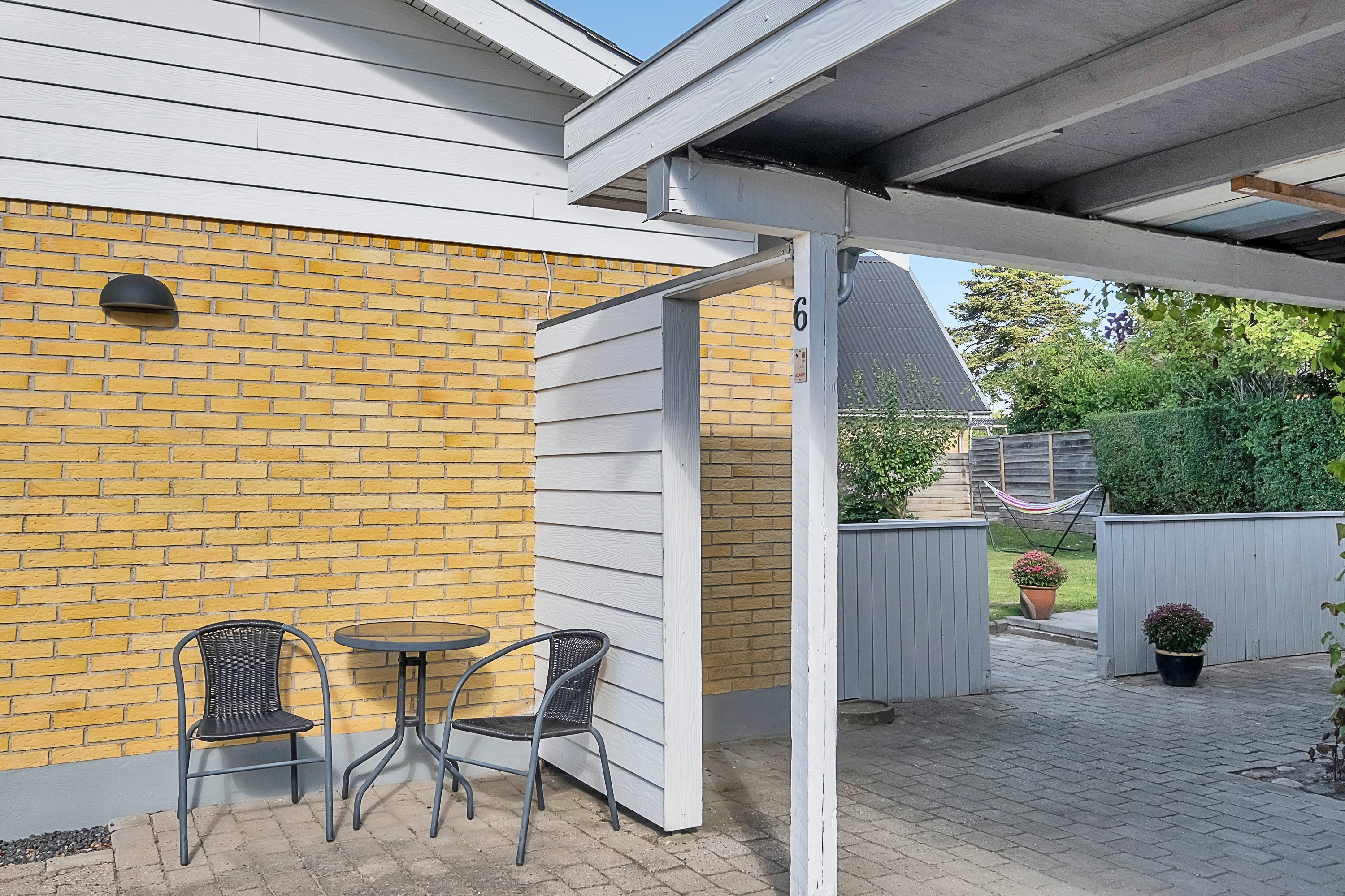 Fremhævet terrasse billede i fuldskærmstilstand. Billede af Dannevang 6, 8520 Lystrup