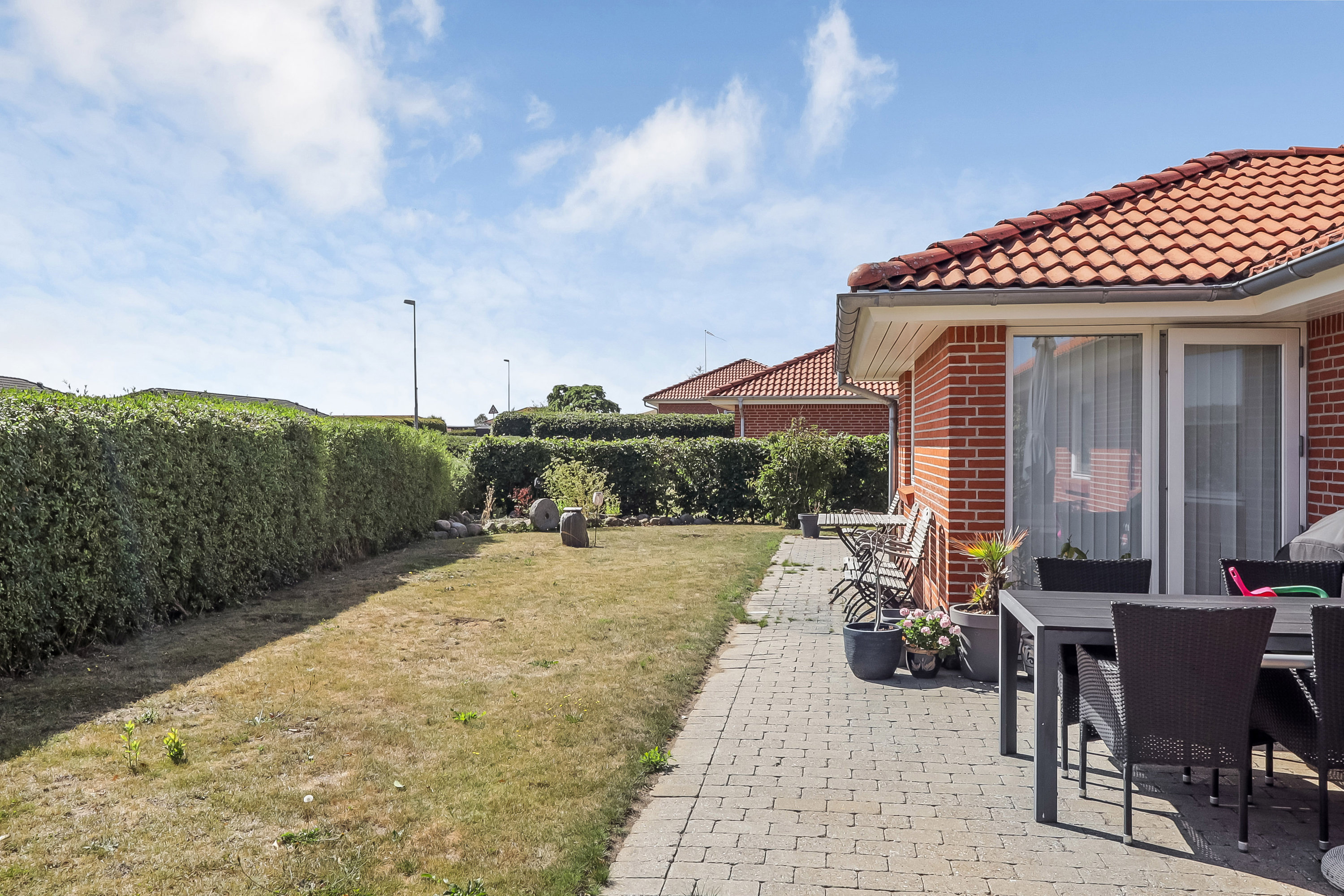 Fremhævet terrasse billede i fuldskærmstilstand. Billede af Krebsen 72, 5700 Svendborg