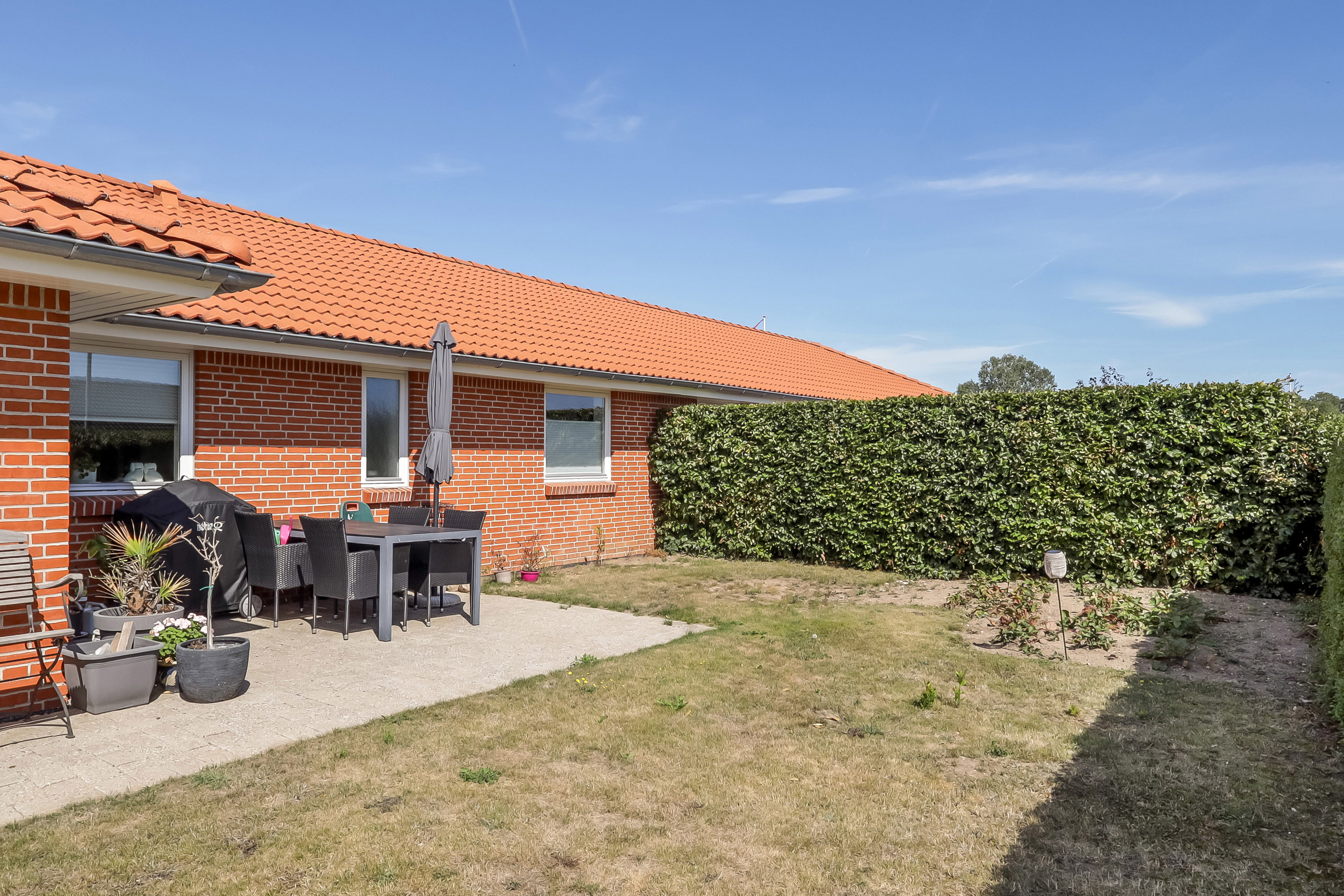 Fremhævet terrasse billede i fuldskærmstilstand. Billede af Krebsen 72, 5700 Svendborg