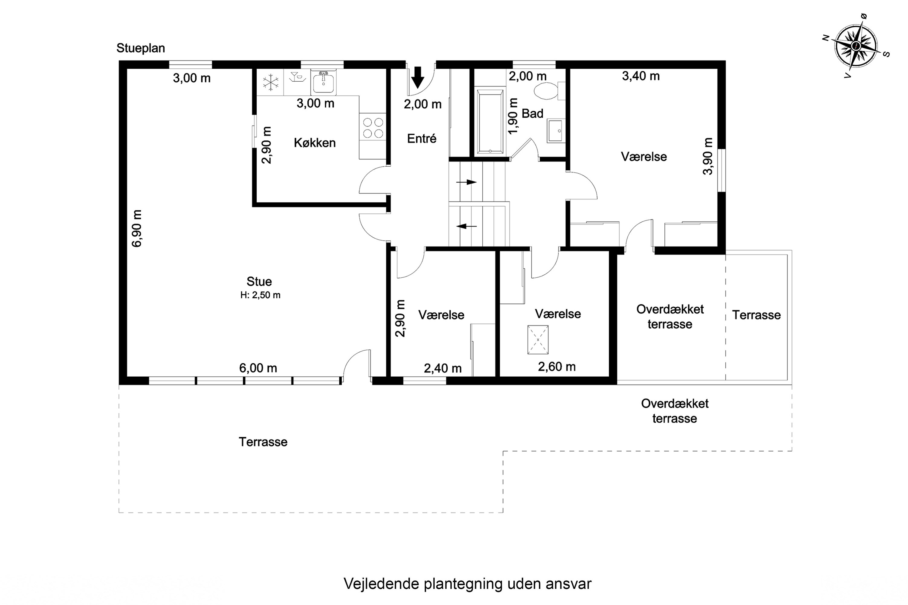 Plantegninger billede af Højskolevej 9, Ollerup, 5762 Vester Skerninge