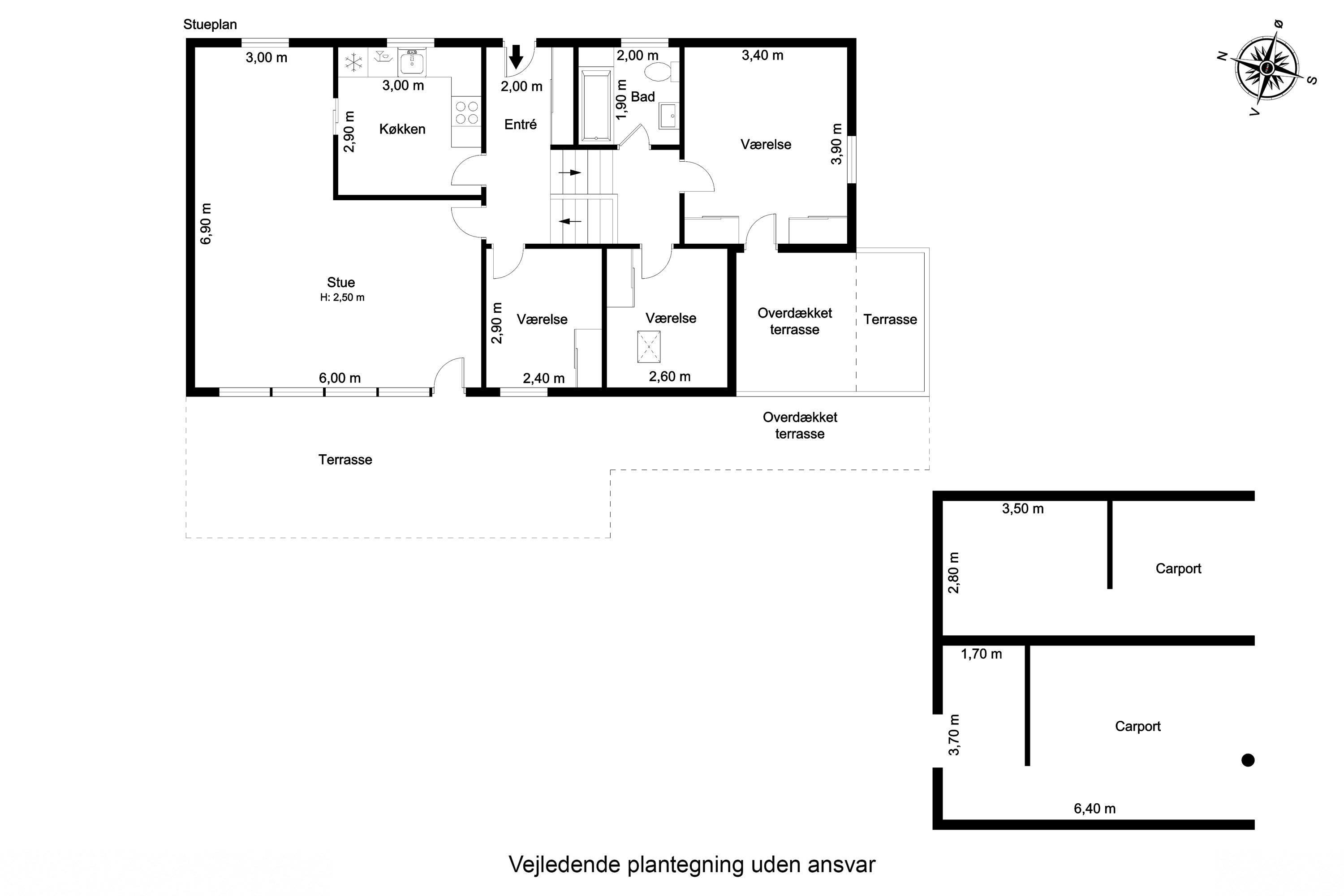 Plantegninger billede af Højskolevej 9, Ollerup, 5762 Vester Skerninge