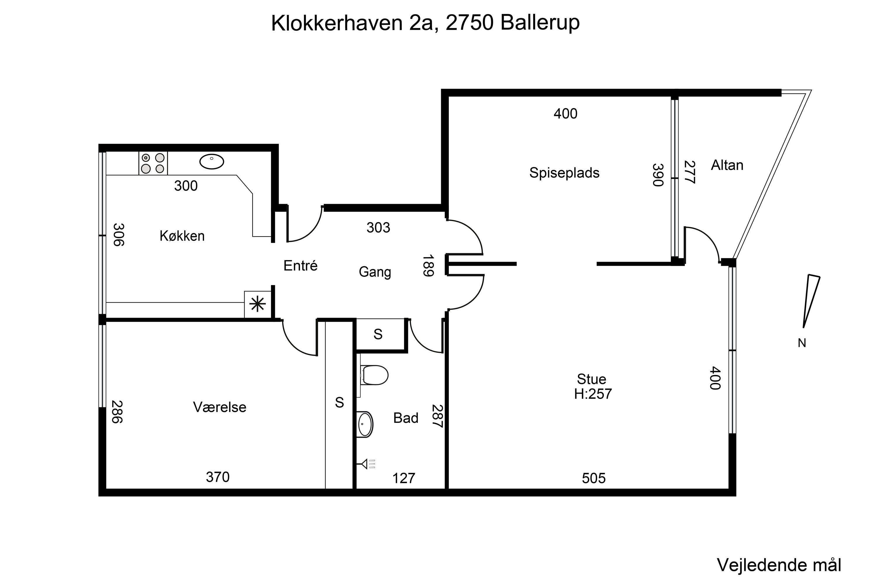 Plantegninger billede af Klokkerhaven 2A, st. th., 2750 Ballerup