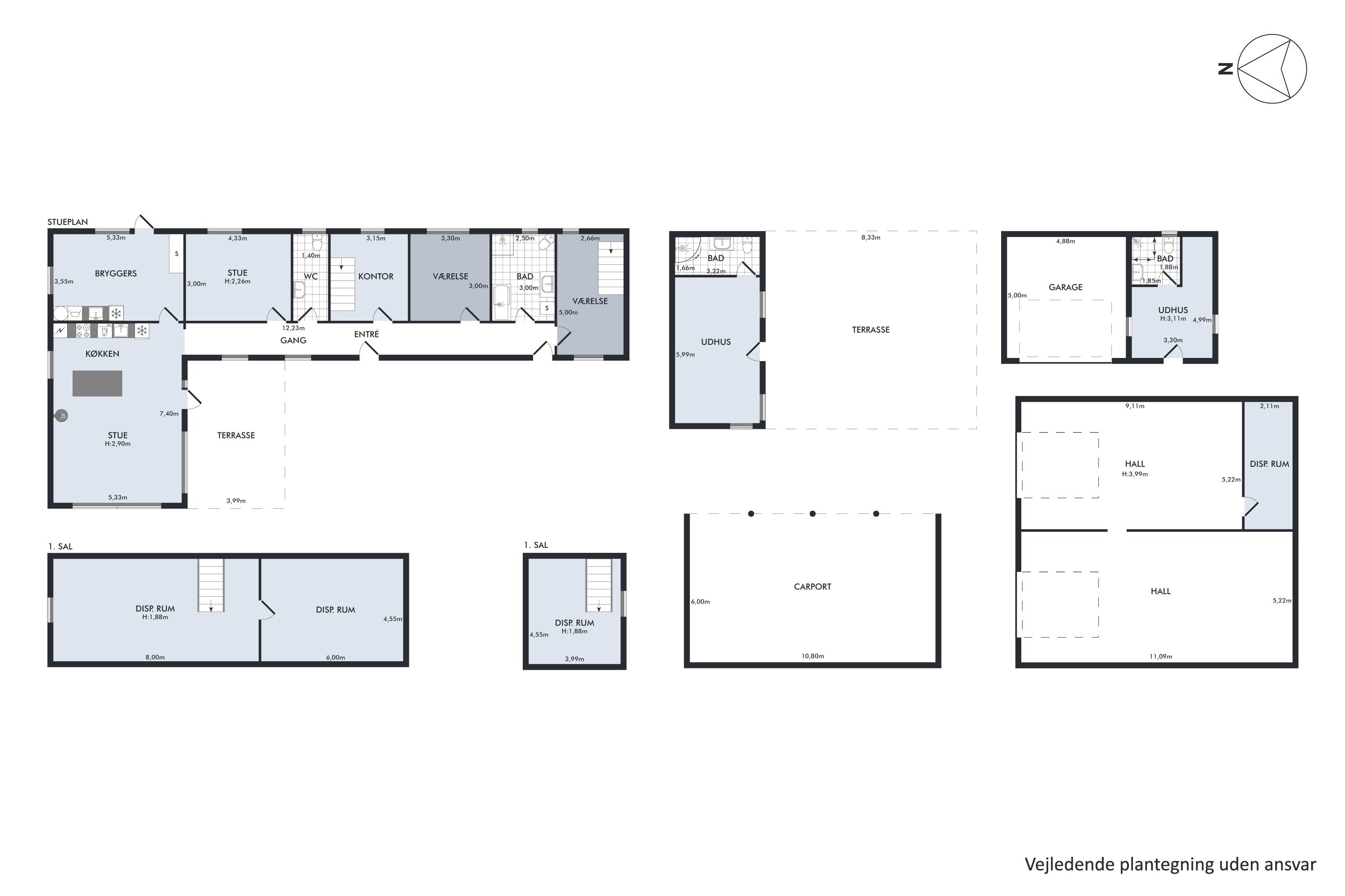 Plantegninger billede af Sogneskellet 8, Høng Hede, 4281 Gørlev