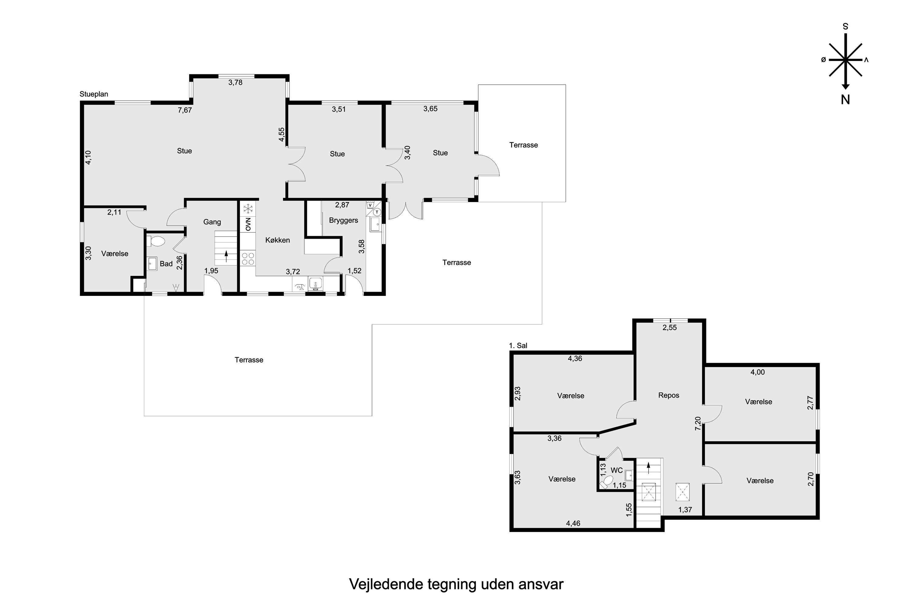 Plantegninger billede af Hovmarken 16, 8520 Lystrup