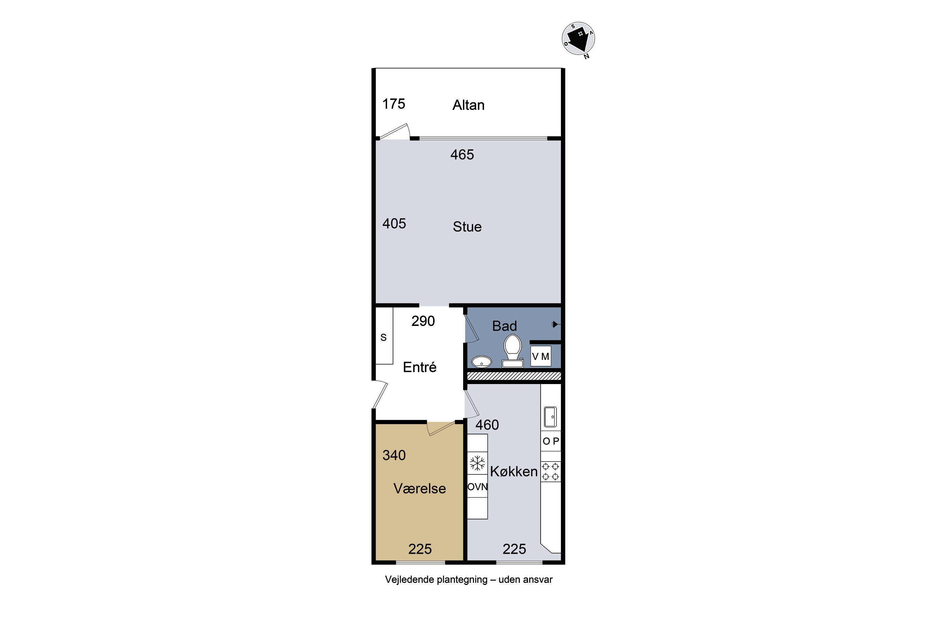 Plantegninger billede af Benløseparken 65, st. th., Benløse, 4100 Ringsted