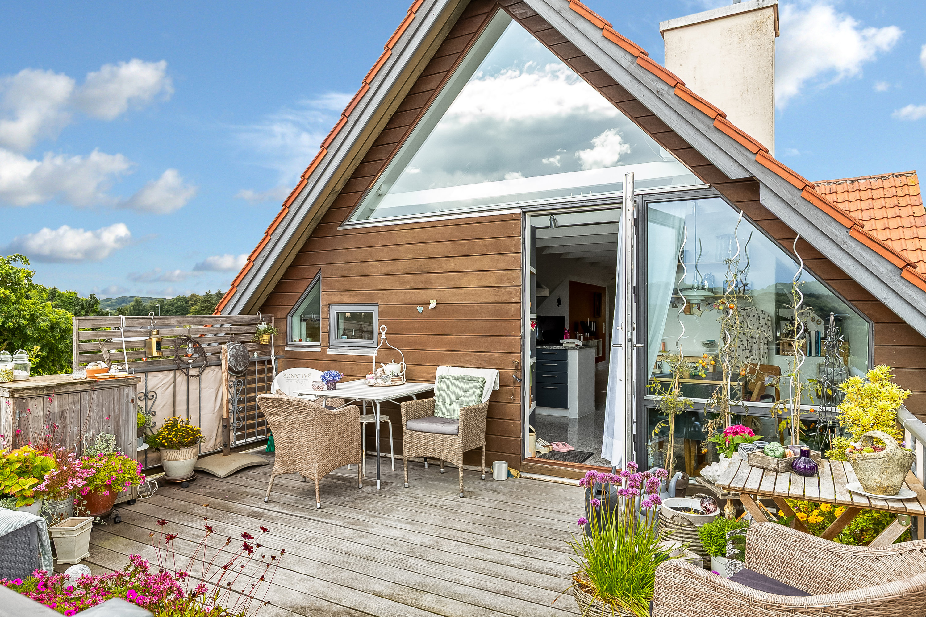 Miniaturebillede 2: terrasse. Billede af Åsvinget 14A, 1., 7100 Vejle