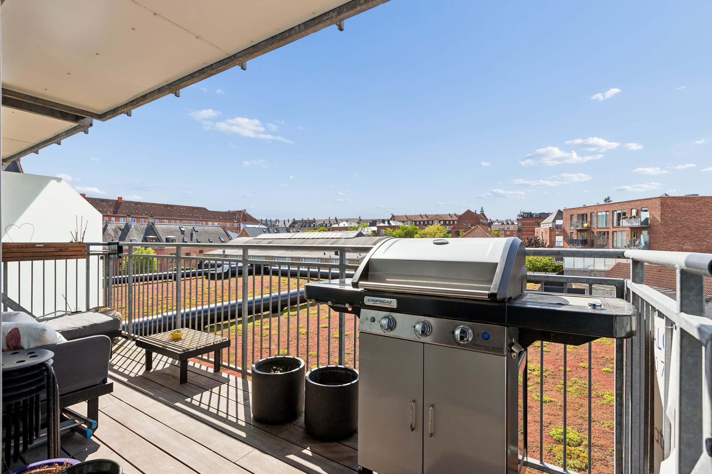 Miniaturebillede 1: terrasse. Billede af Kirkegårdsvej 8, 2. 24., 2300 København S