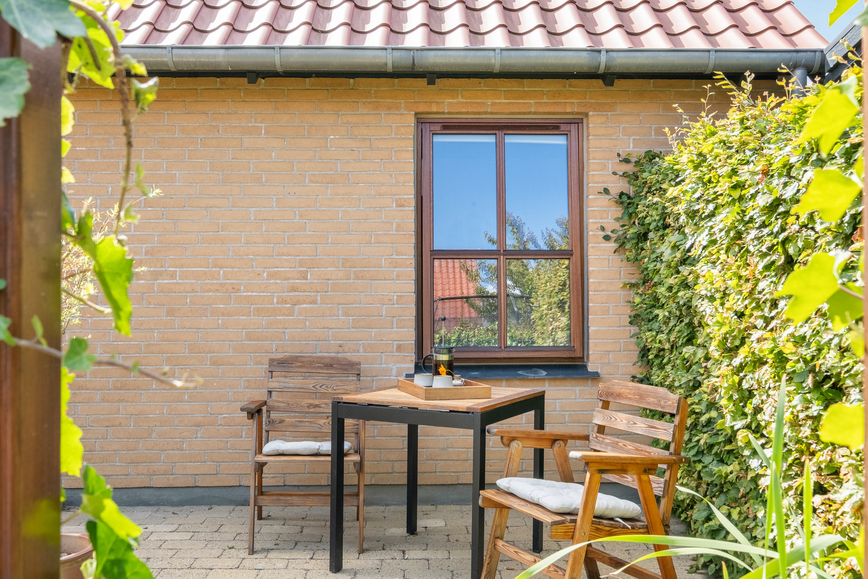 Fremhævet terrasse billede i fuldskærmstilstand. Billede af Ellebæk Parkvej 41, 8520 Lystrup