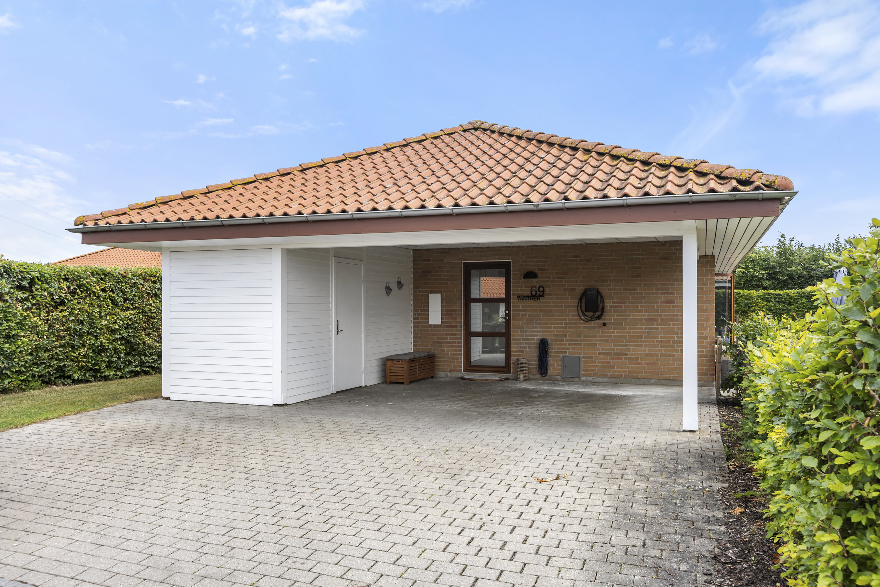 Miniaturebillede 1: carport. Billede af Klosteråsen 69, 4100 Ringsted