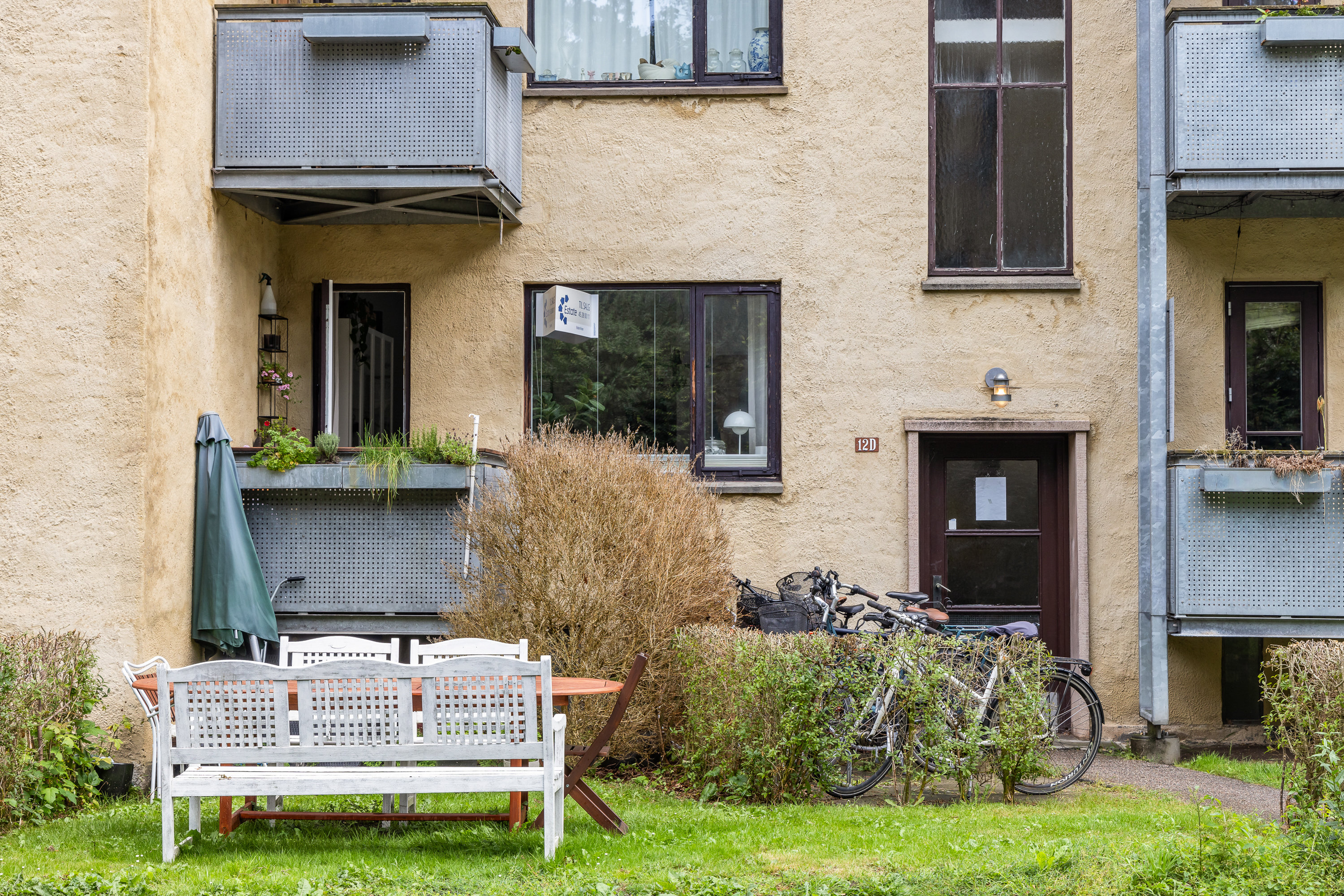 Fremhævet gårdmiljø billede i fuldskærmstilstand. Billede af Frederiksdalsvej 12D, st. tv., 2830 Virum