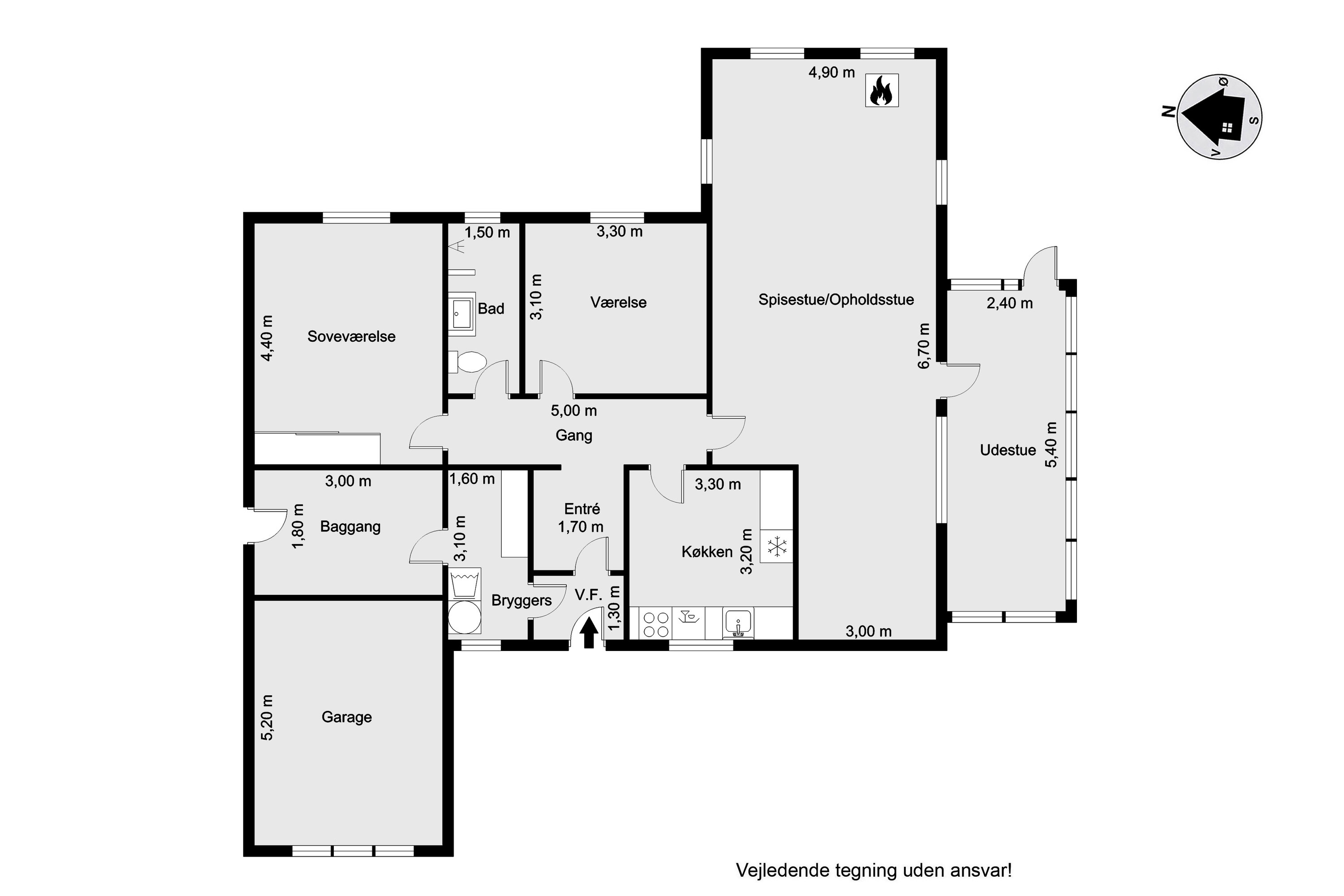 Plantegninger billede af Kildevej 28, 6940 Lem St