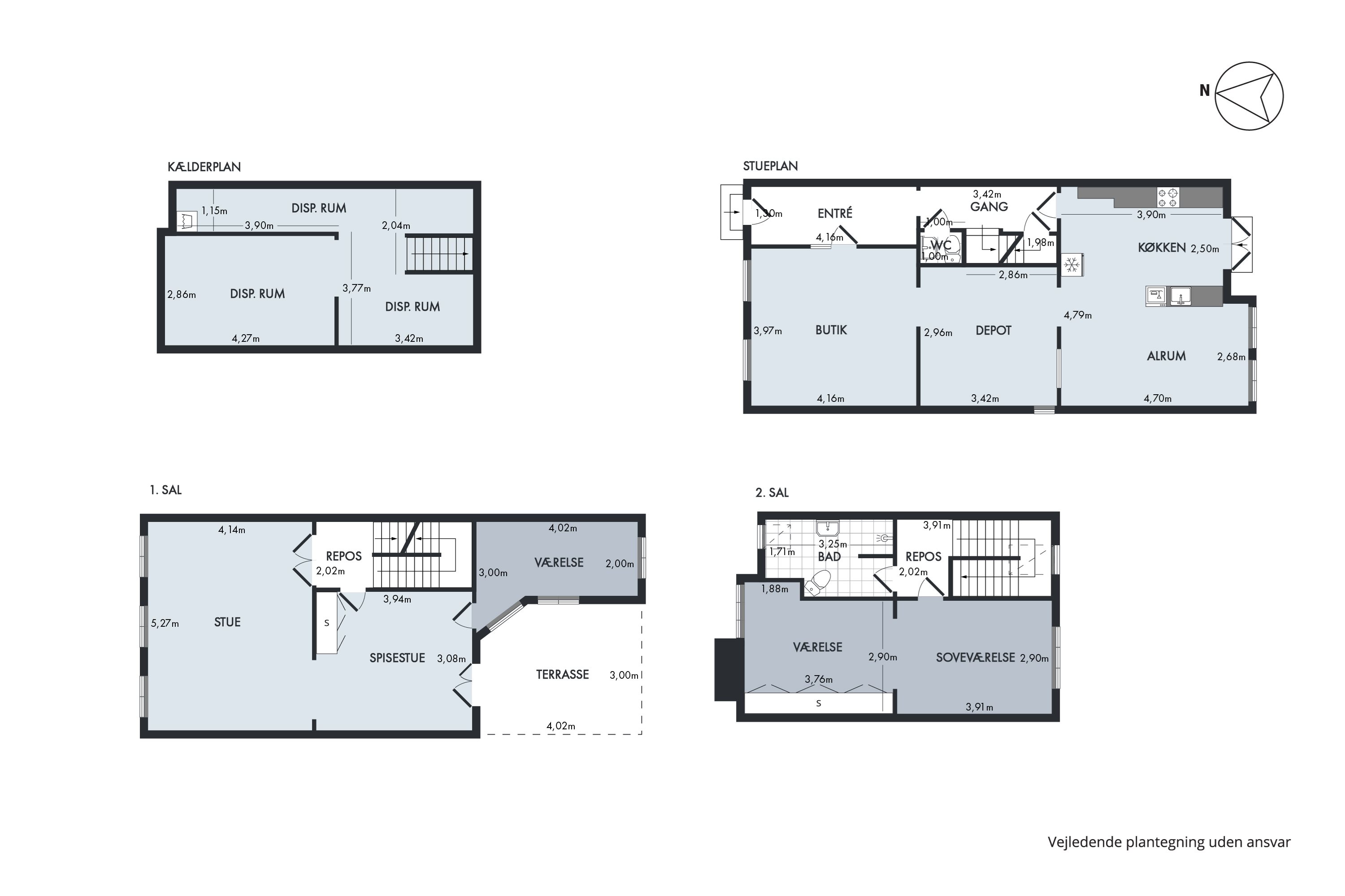 Plantegninger billede af Vestergade 7, 5300 Kerteminde