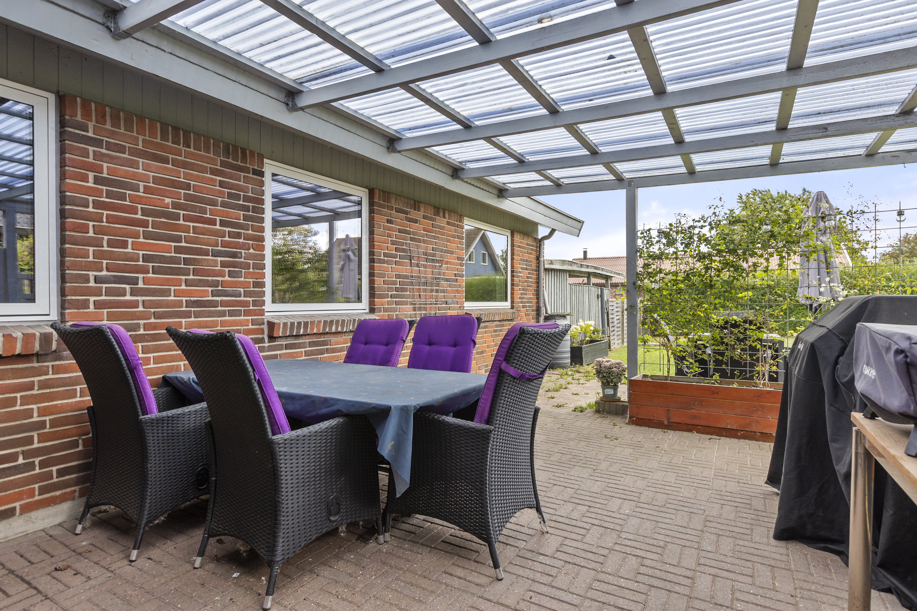 Fremhævet overdækket terrasse billede i fuldskærmstilstand. Billede af Nordbæksvej 47, Kværkeby, 4100 Ringsted