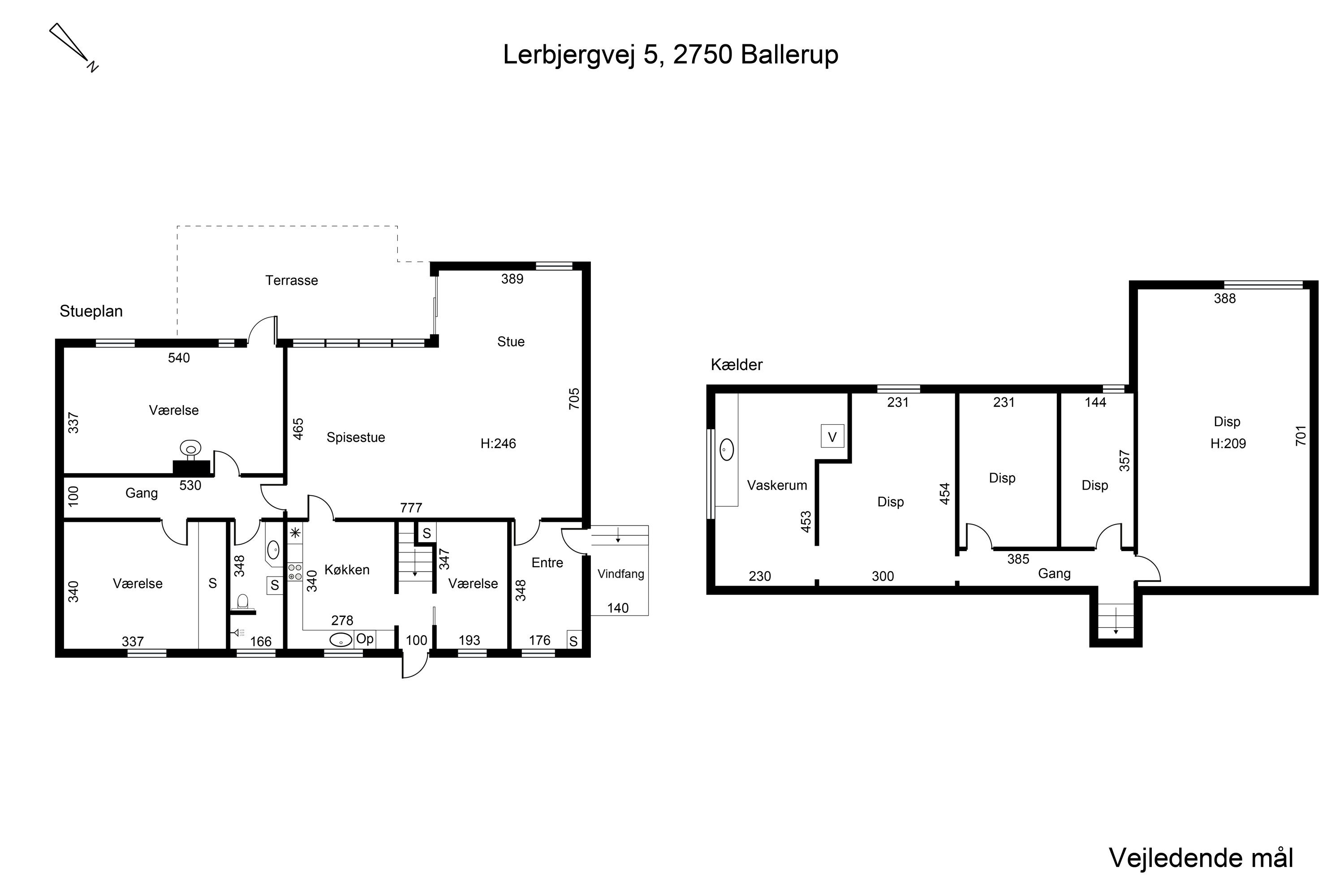 Plantegninger billede af Lerbjergvej 5, 2750 Ballerup