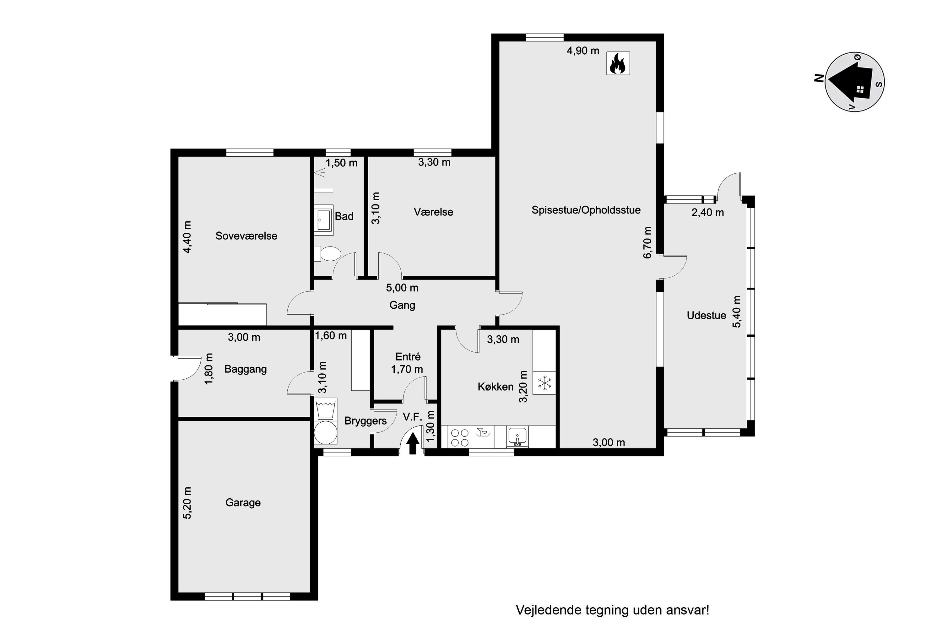 Plantegninger billede af Kildevej 28, 6940 Lem St