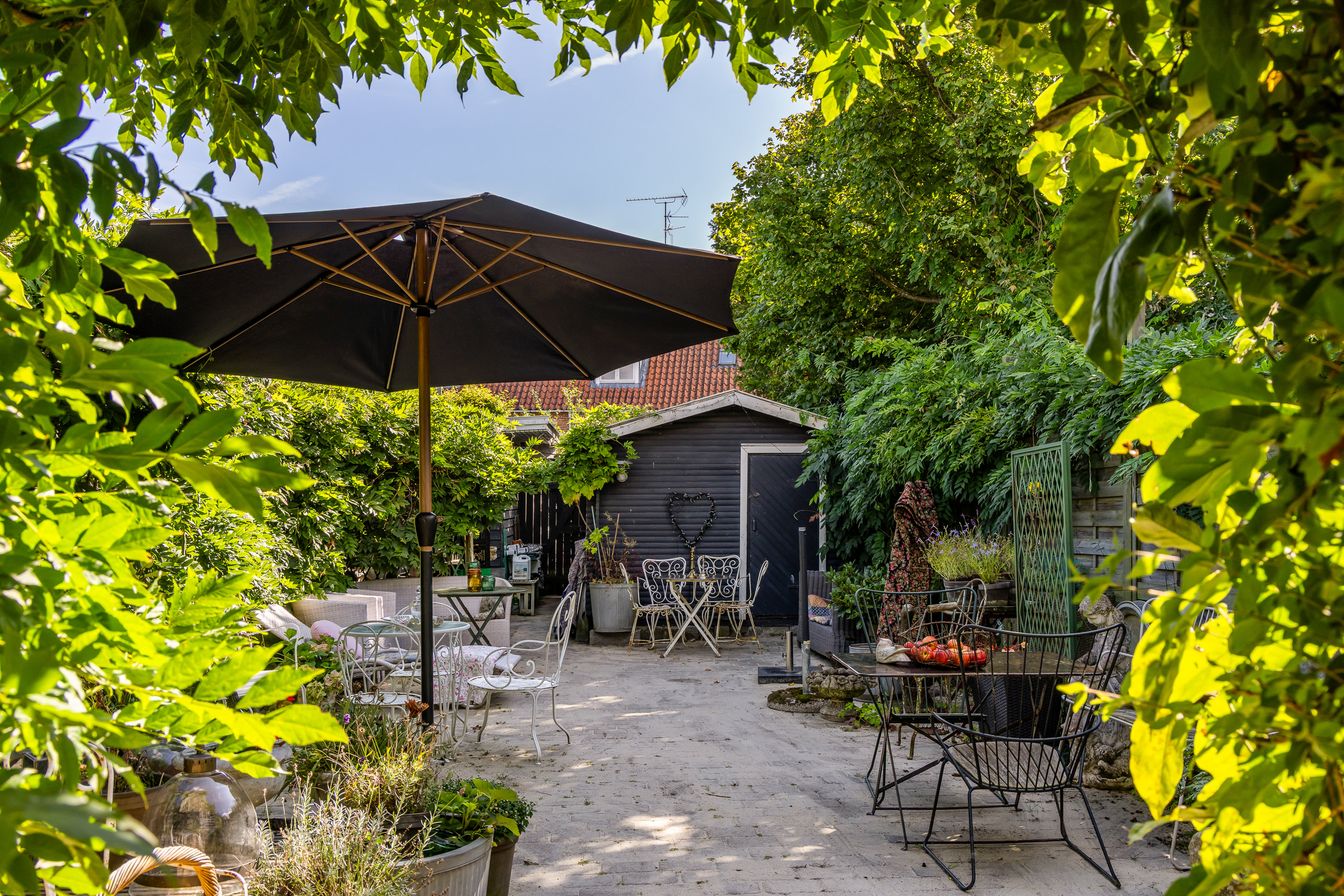 Fremhævet overdækket terrasse billede i fuldskærmstilstand. Billede af Lauggårds Alle 61, 2860 Søborg