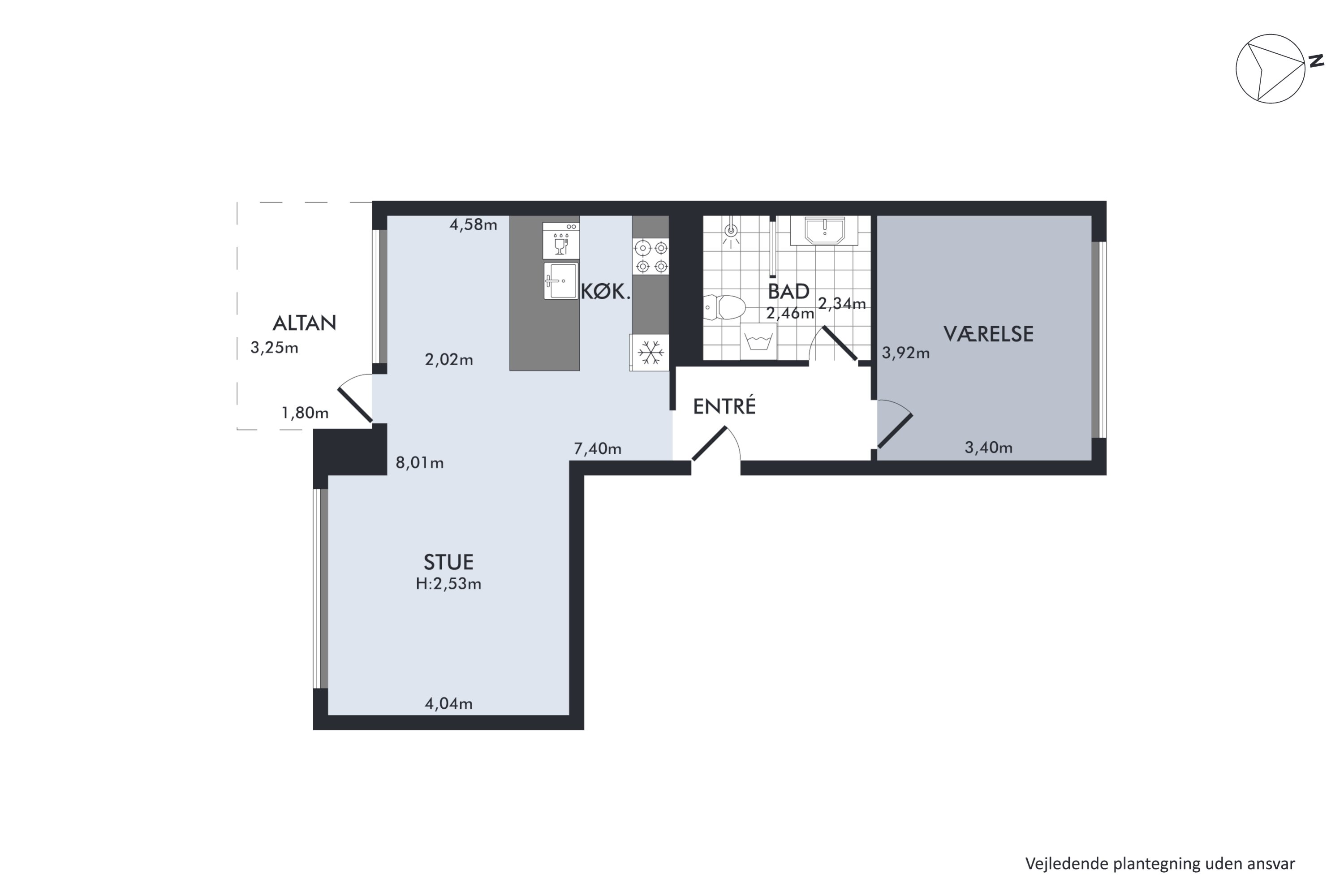 Plantegninger billede af Ørestads Boulevard 63B, st. th., 2300 København S