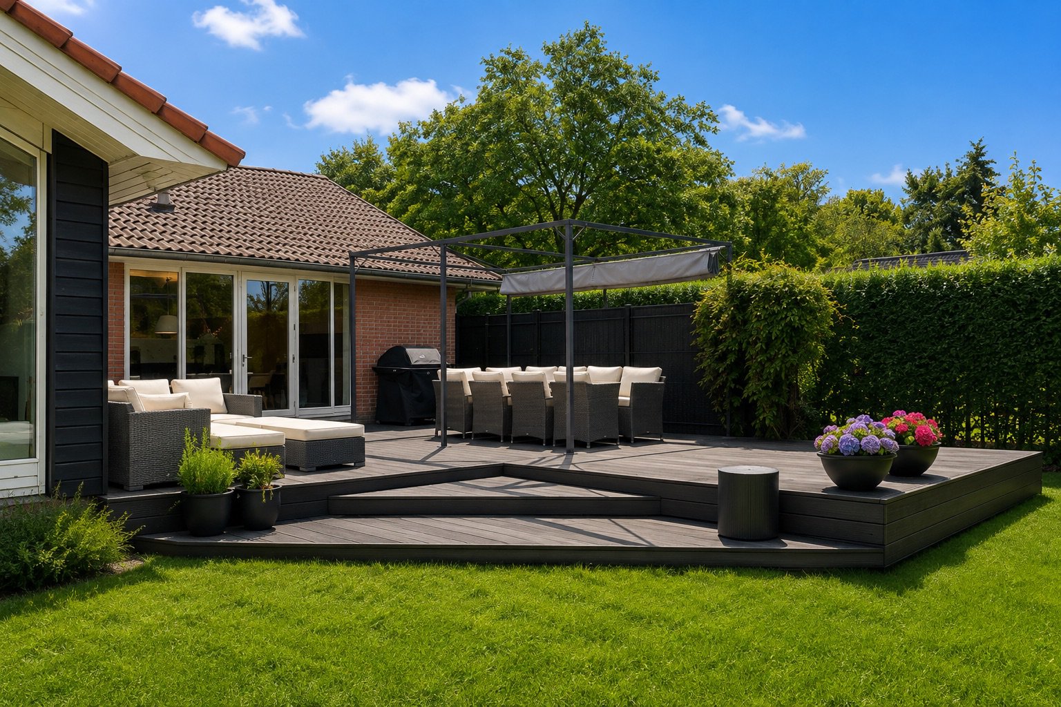 Miniaturebillede 1: terrasse. Billede af Klakkebjerg 97, 2750 Ballerup