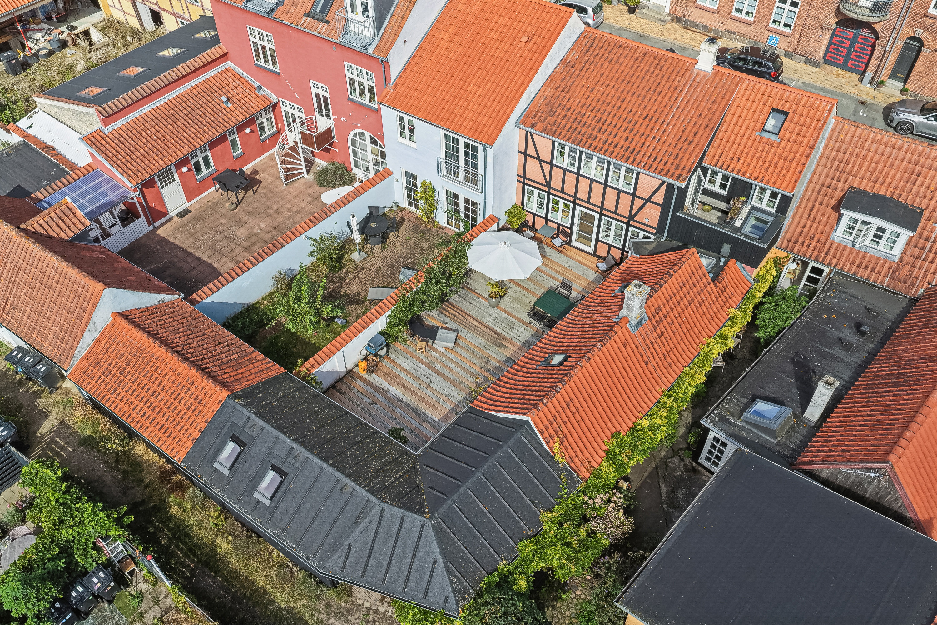 Fremhævet luftfoto billede i fuldskærmstilstand. Billede af Vestergade 17, 5300 Kerteminde