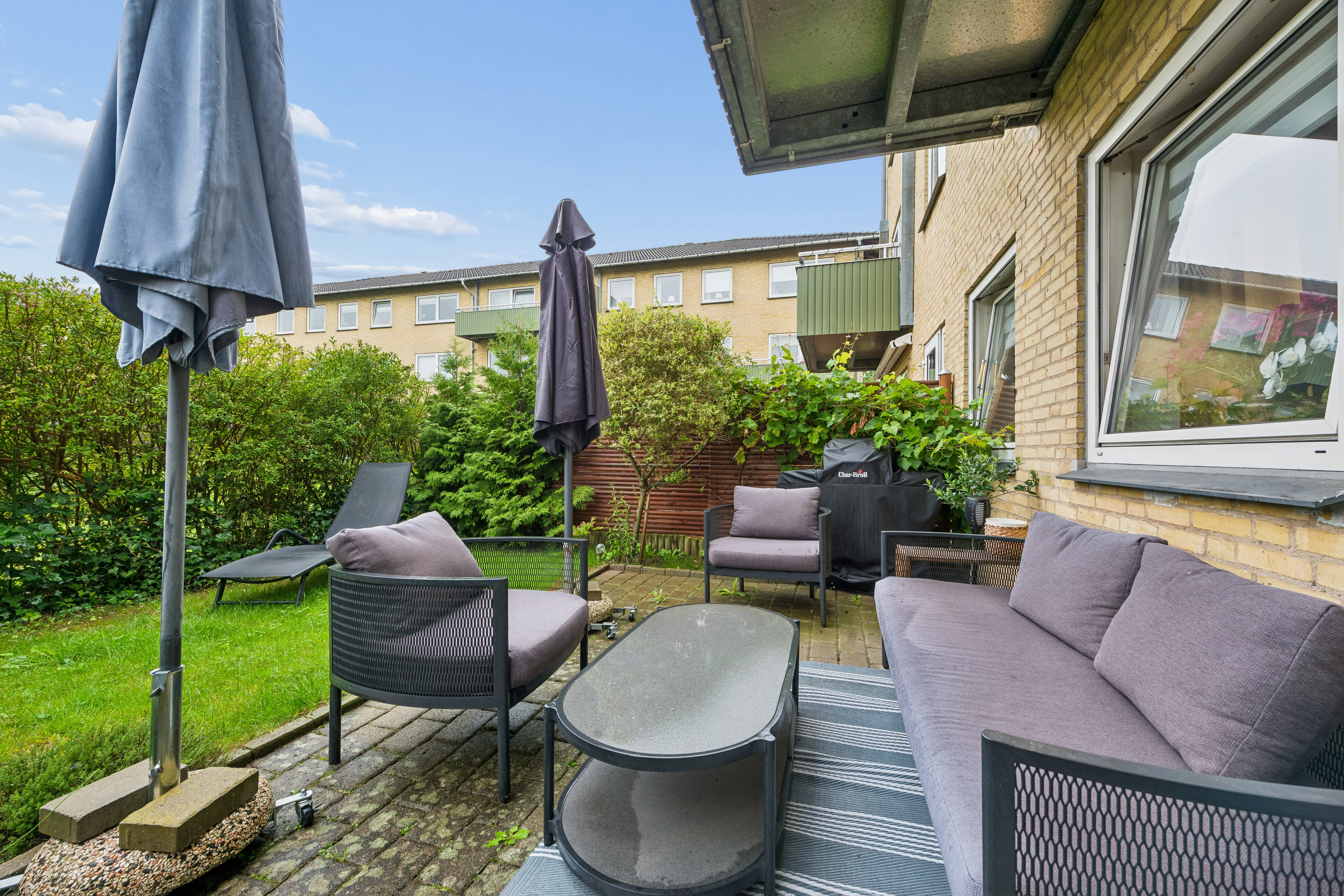 Fremhævet terrasse billede i fuldskærmstilstand. Billede af Lindevangshusene 112, st. mf., 2630 Taastrup
