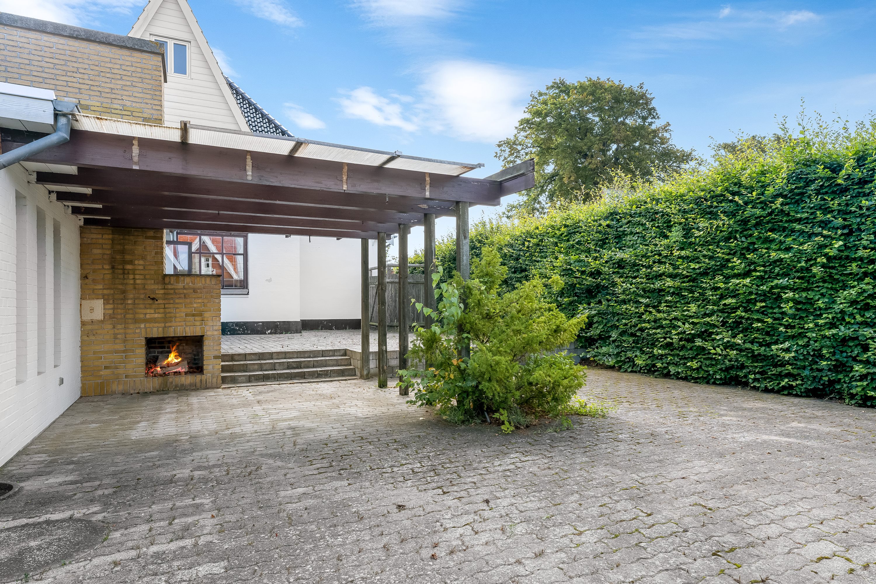 Fremhævet overdækket terrasse billede i fuldskærmstilstand. Billede af Svingelsvej 59, 4900 Nakskov