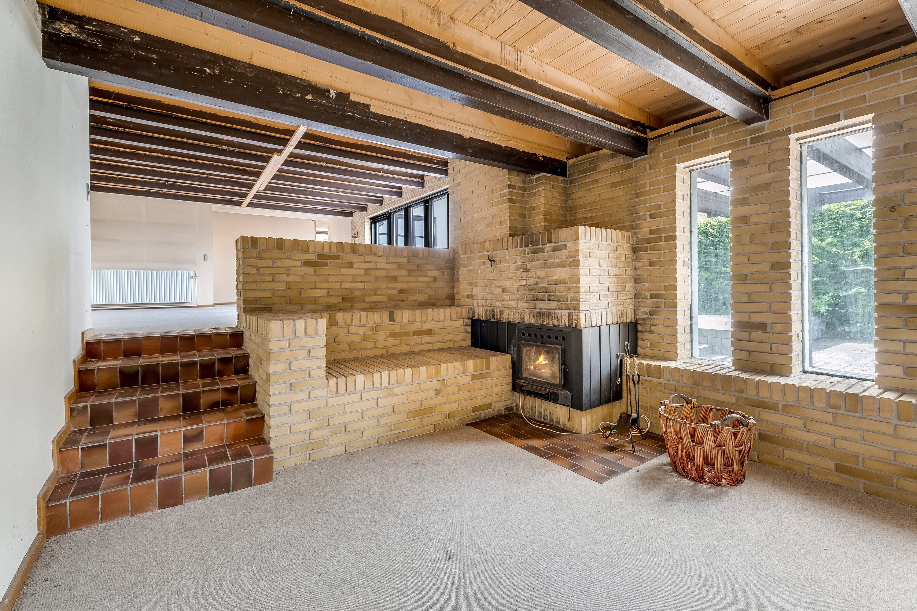 Fremhævet pejsestue billede i fuldskærmstilstand. Billede af Svingelsvej 59, 4900 Nakskov