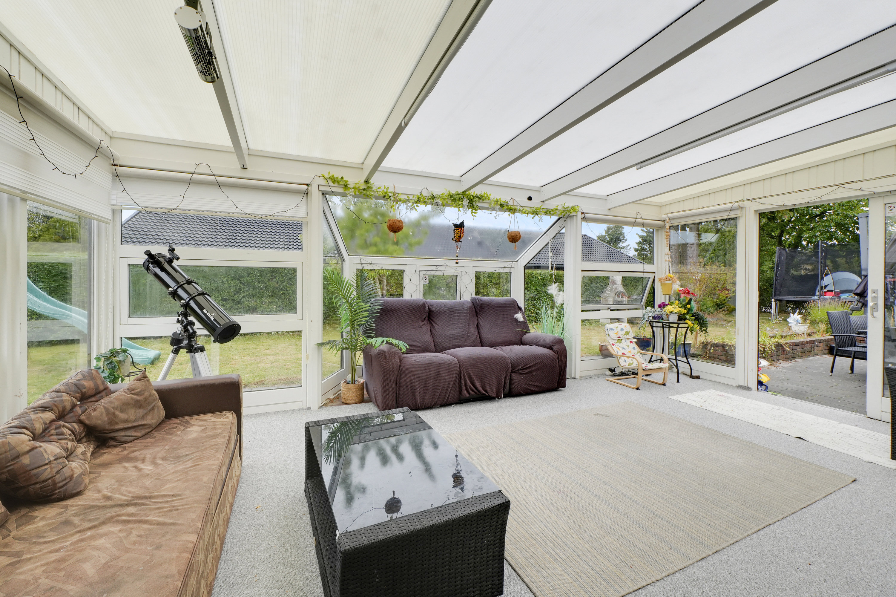 Fremhævet overdækket terrasse billede i fuldskærmstilstand. Billede af Bueparken 106, 2750 Ballerup