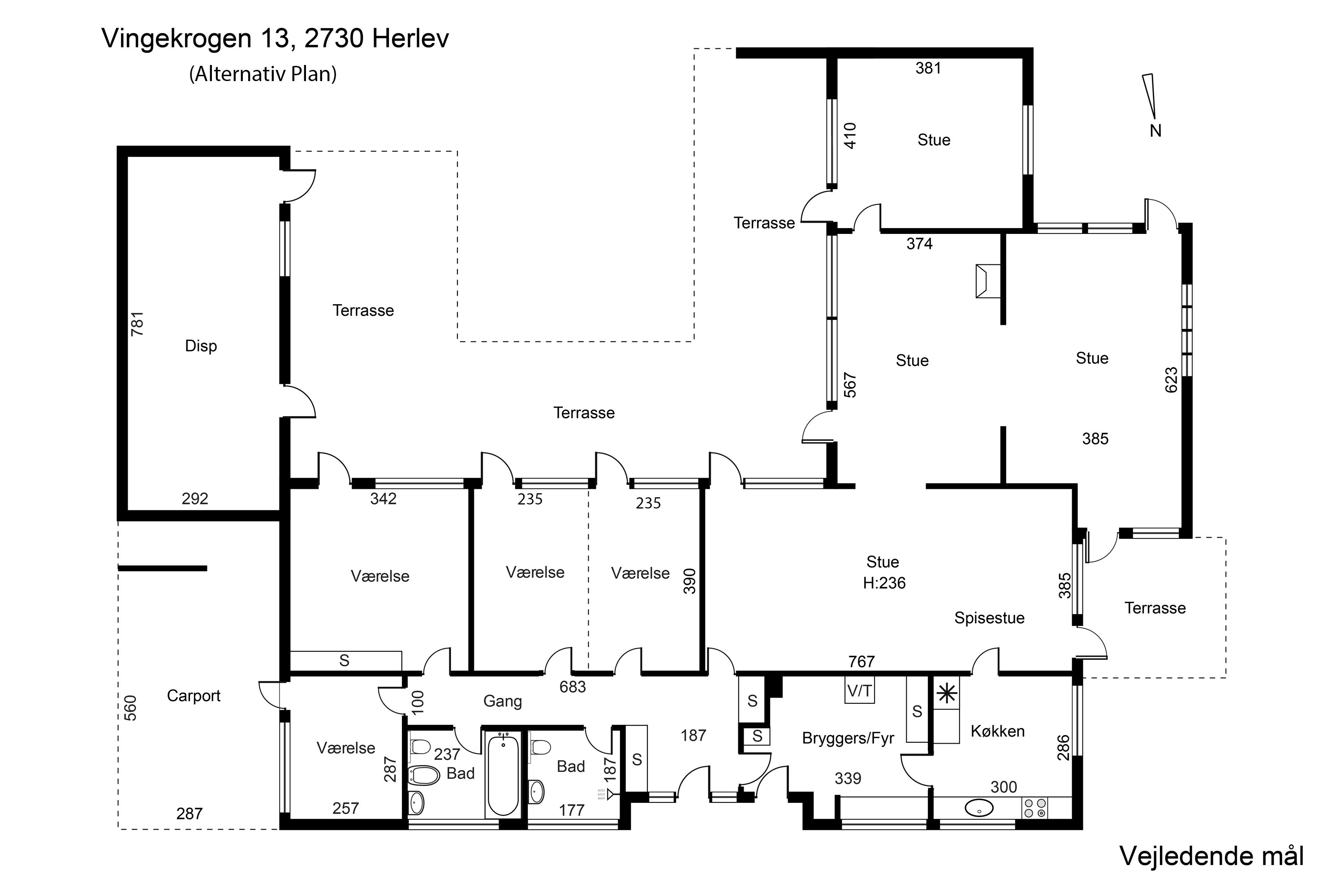Plantegninger billede af Vingekrogen 13, 2730 Herlev
