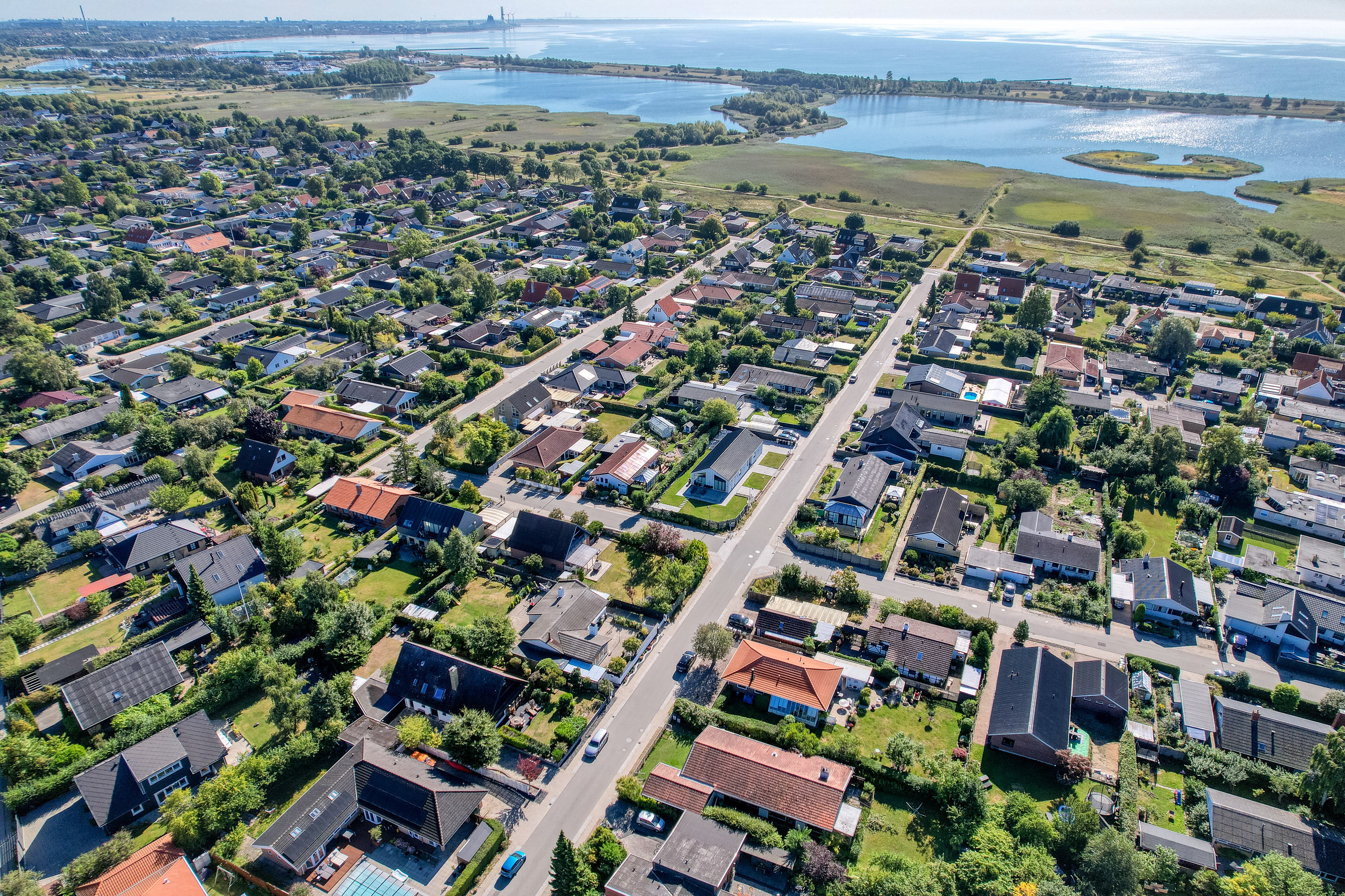 Fremhævet luftfoto billede i fuldskærmstilstand. Billede af Søvangs Alle 5, 2635 Ishøj