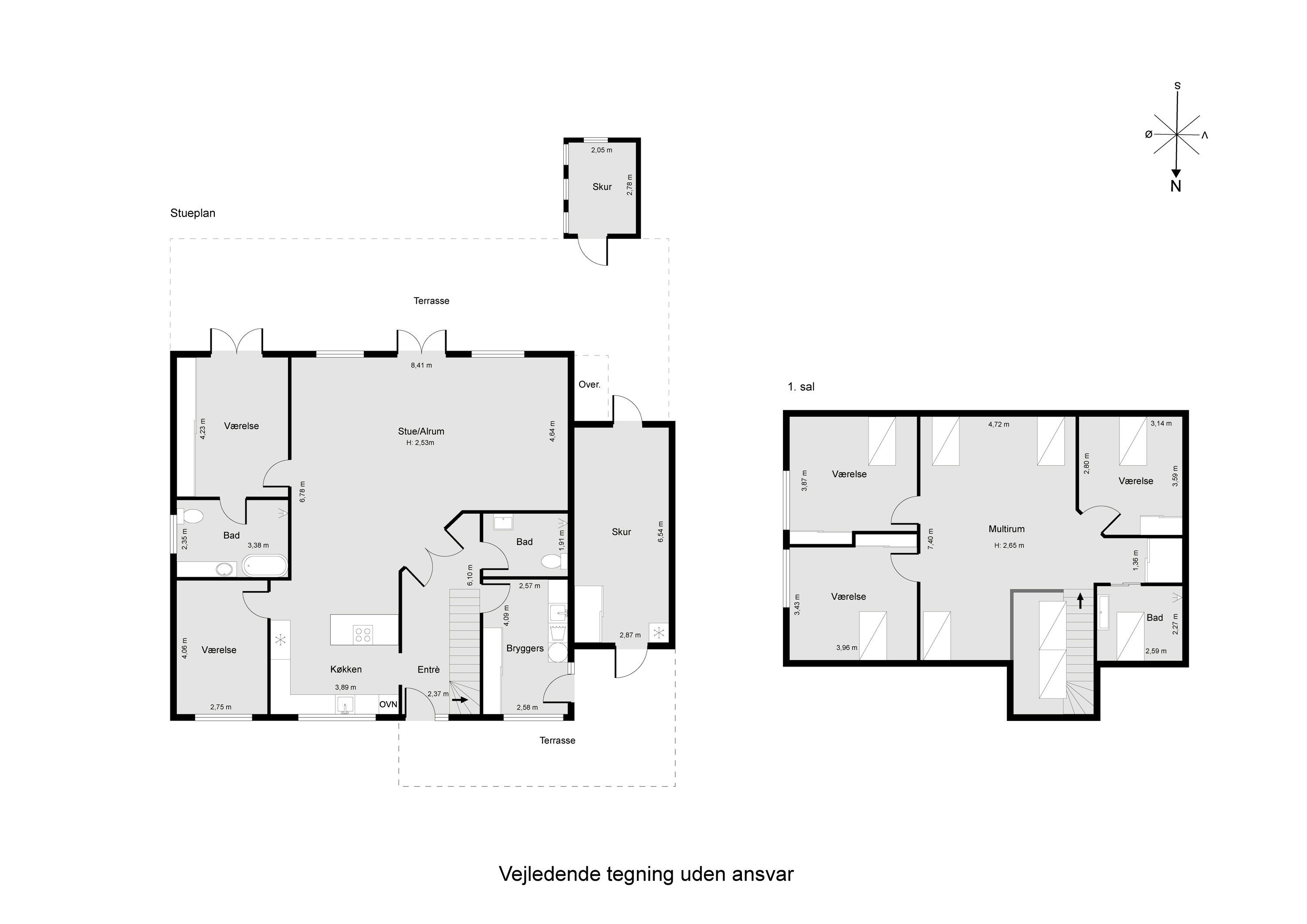 Plantegninger billede af Elsted Kirkevej 19, 8520 Lystrup
