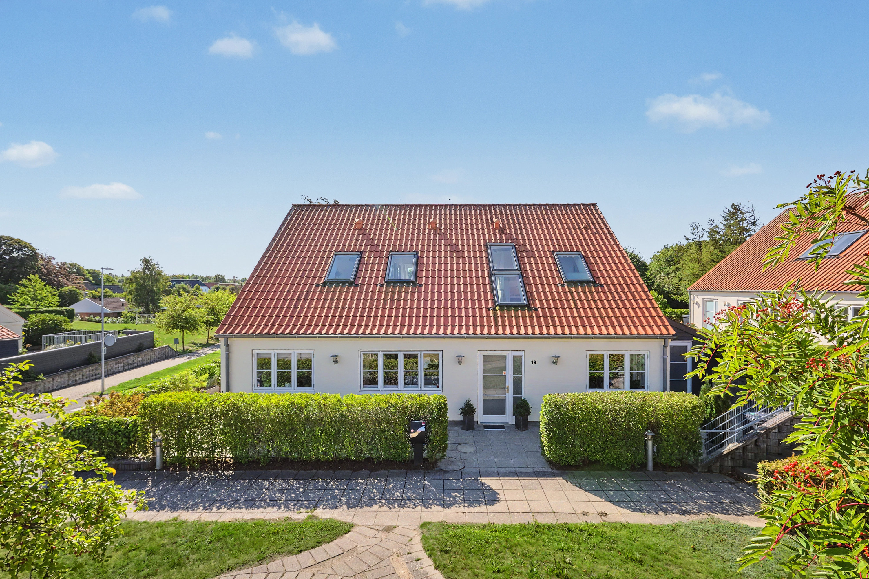Villa: Facade på Elsted Kirkevej 19, 8520 Lystrup