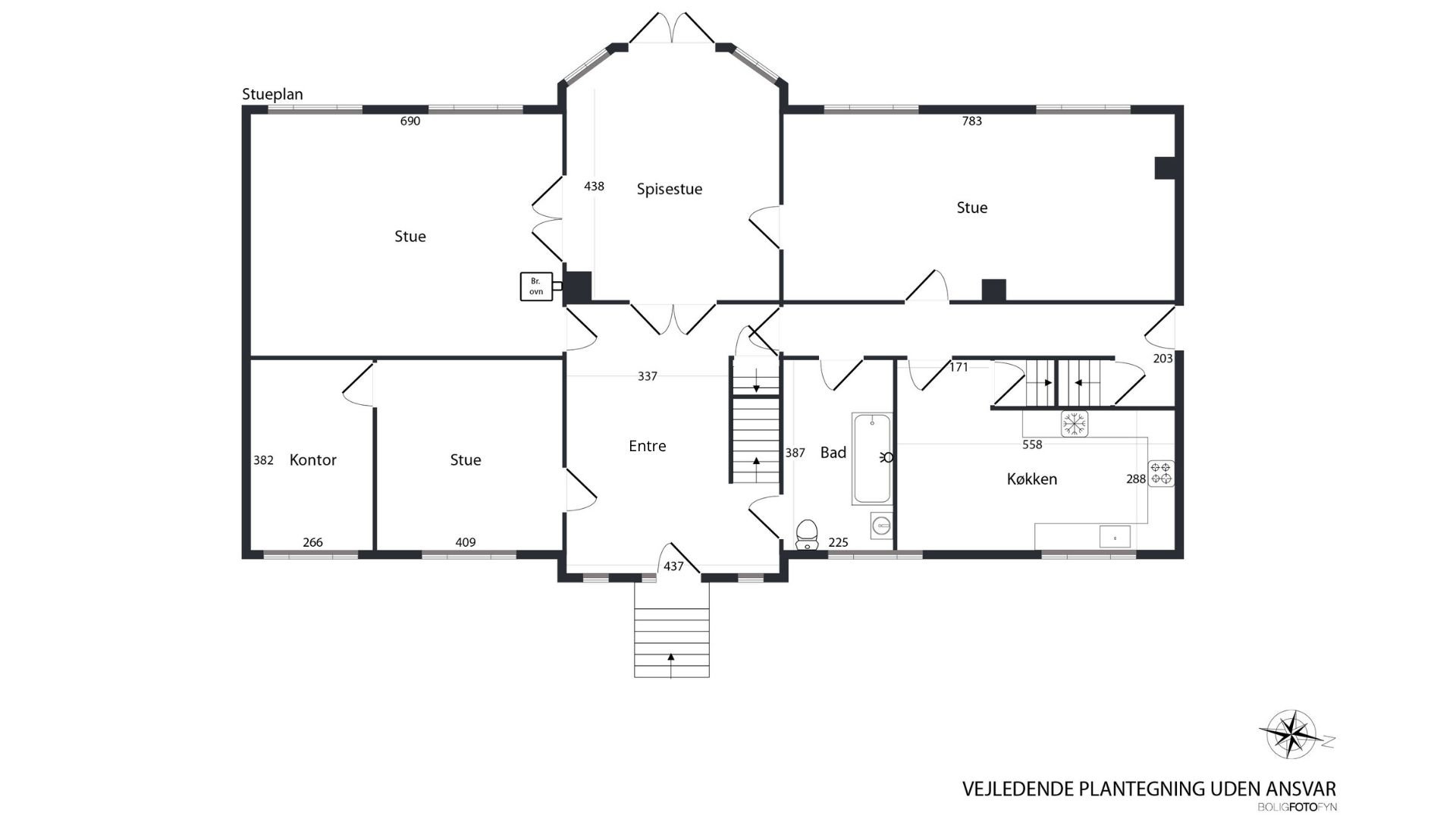 Plantegninger billede af Juelsbergvej 2, Juelsberg, 5800 Nyborg
