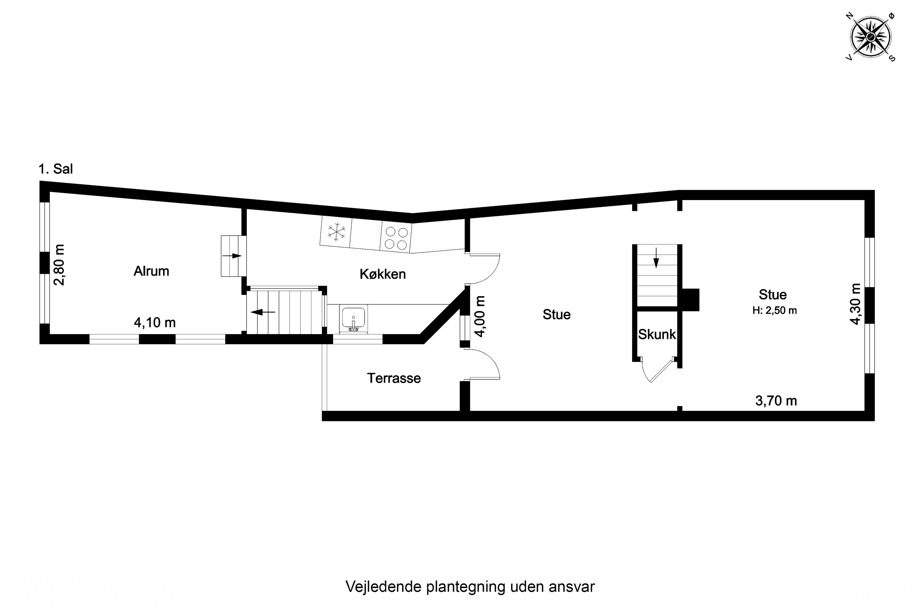 Plantegninger billede af Møllergade 51, 5700 Svendborg